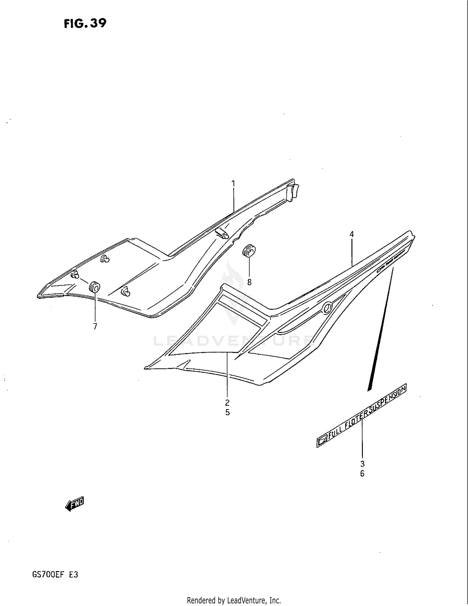 FRAME COVER (GS700ESF)