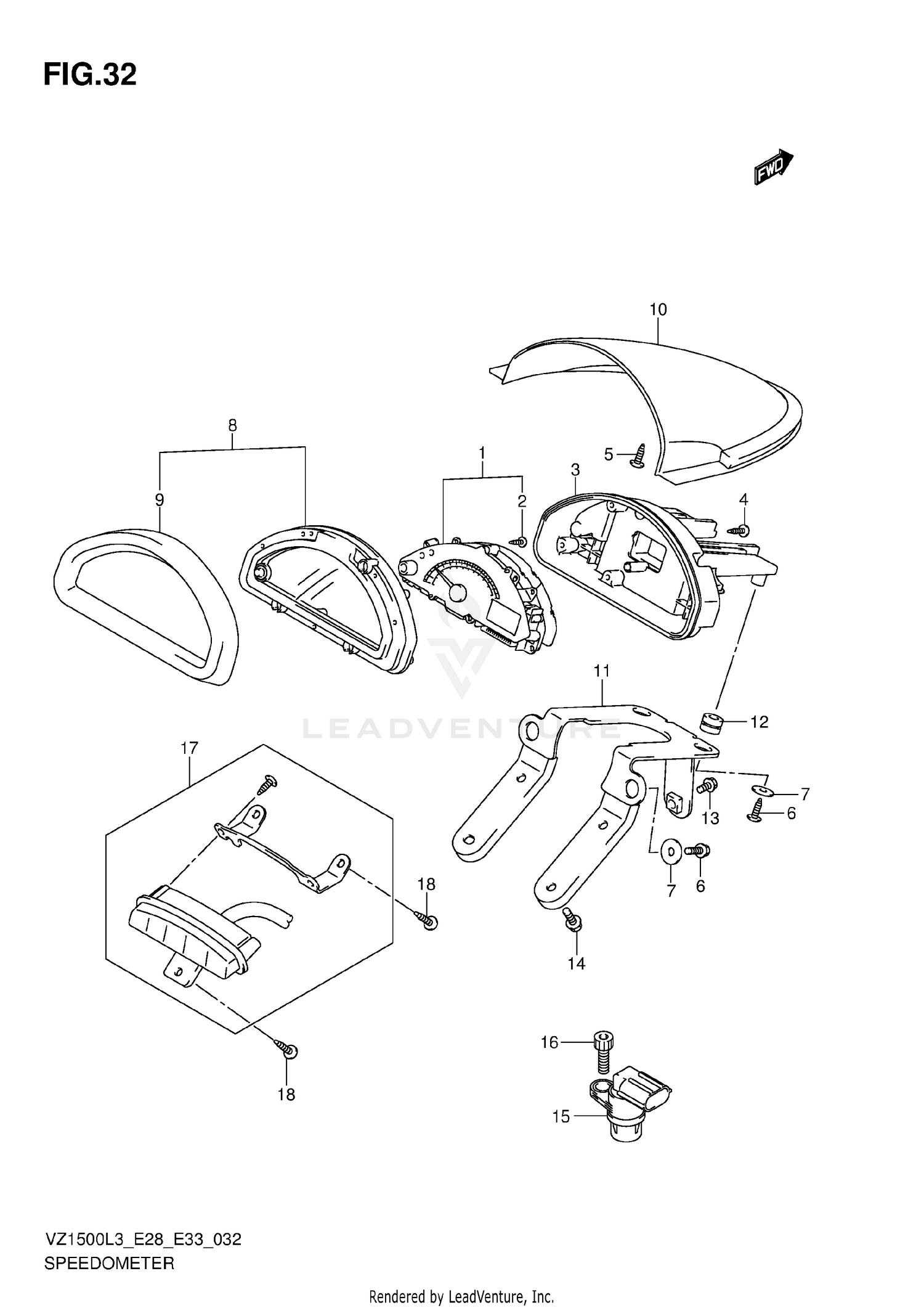 SPEEDOMETER (VZ1500L3 E33)
