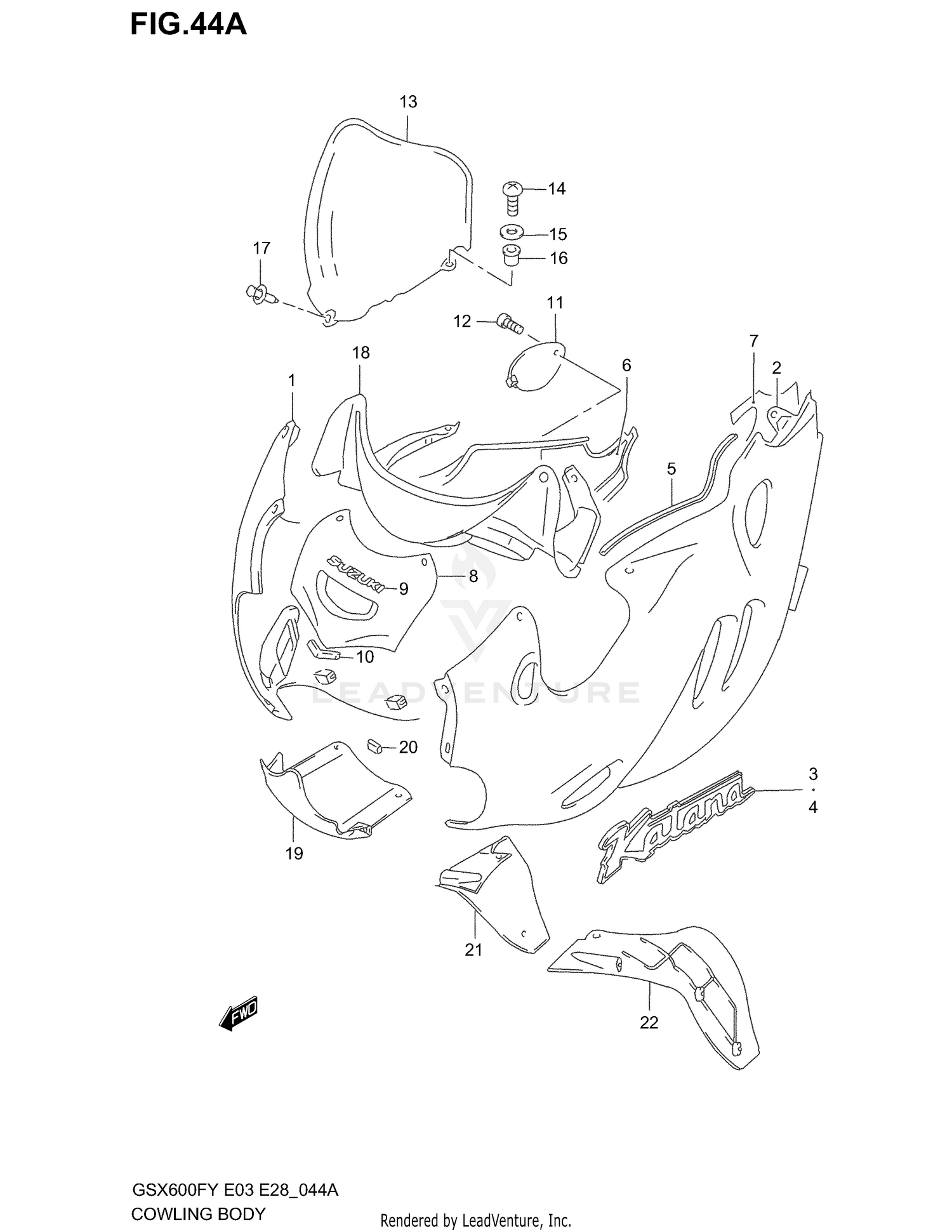 COWLING BODY (MODEL X)