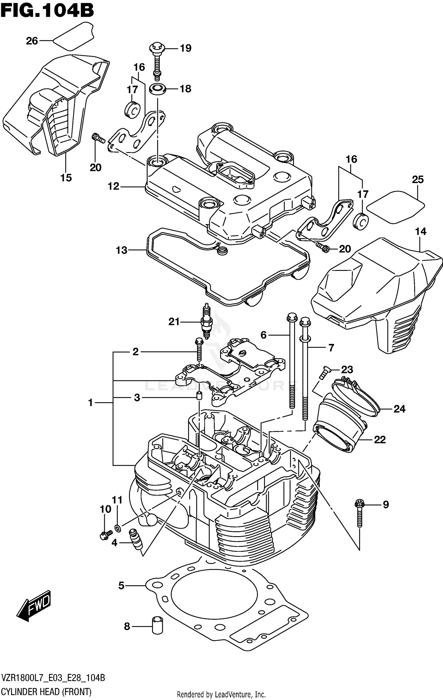 CYLINDER HEAD (FRONT) (VZR1800BZL7 E03)