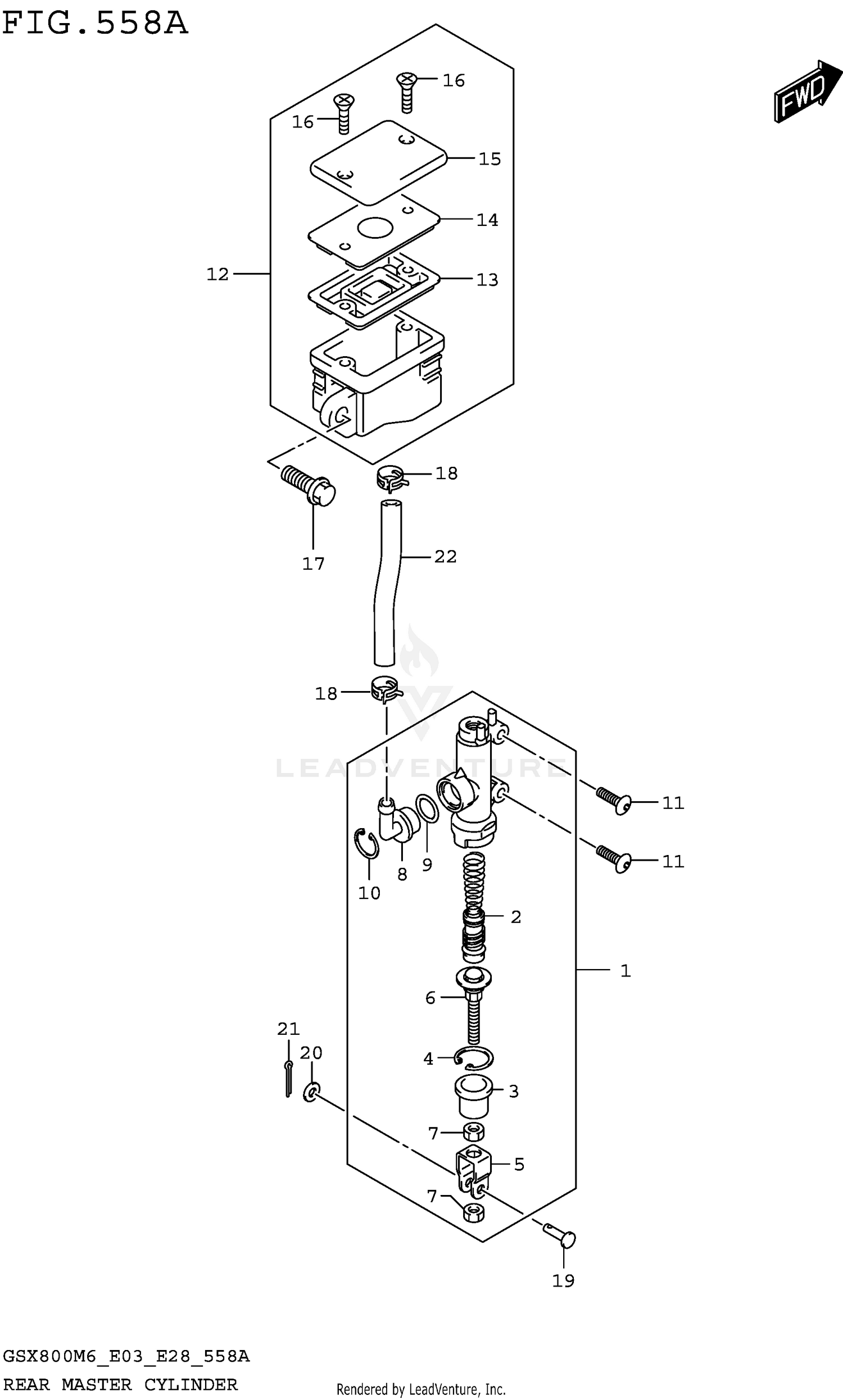 REAR MASTER CYLINDER