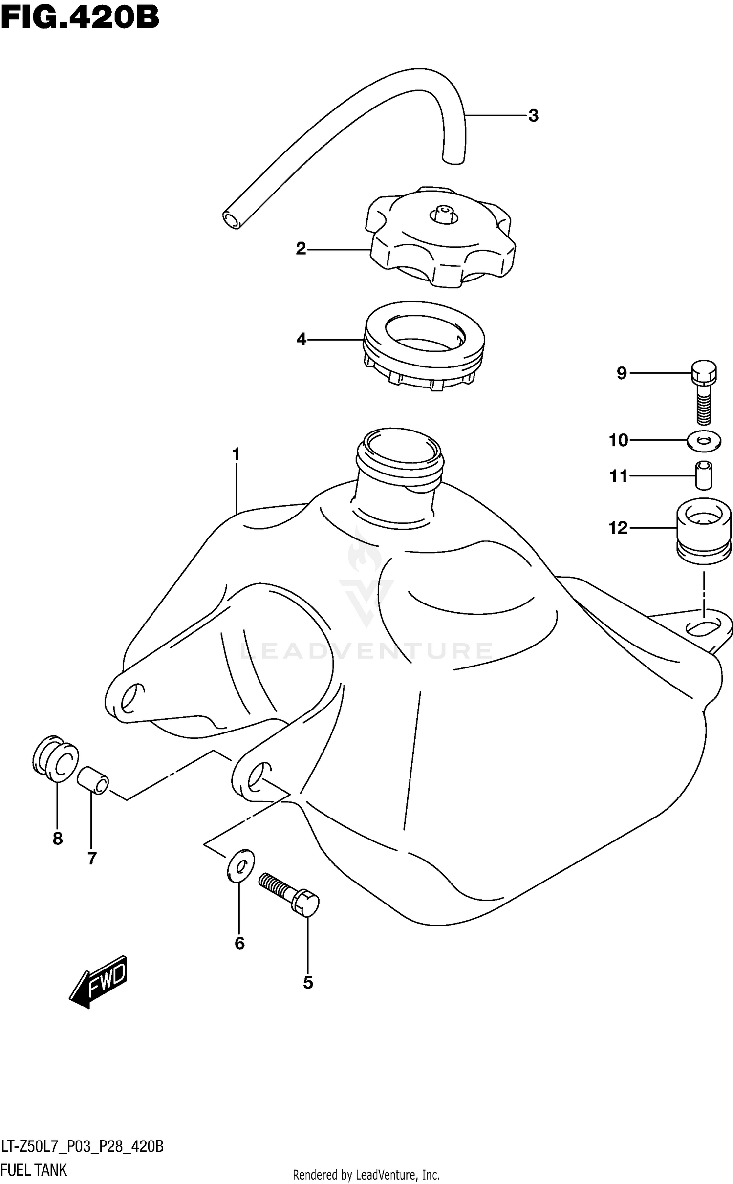 FUEL TANK (LT-Z50L7 P28)