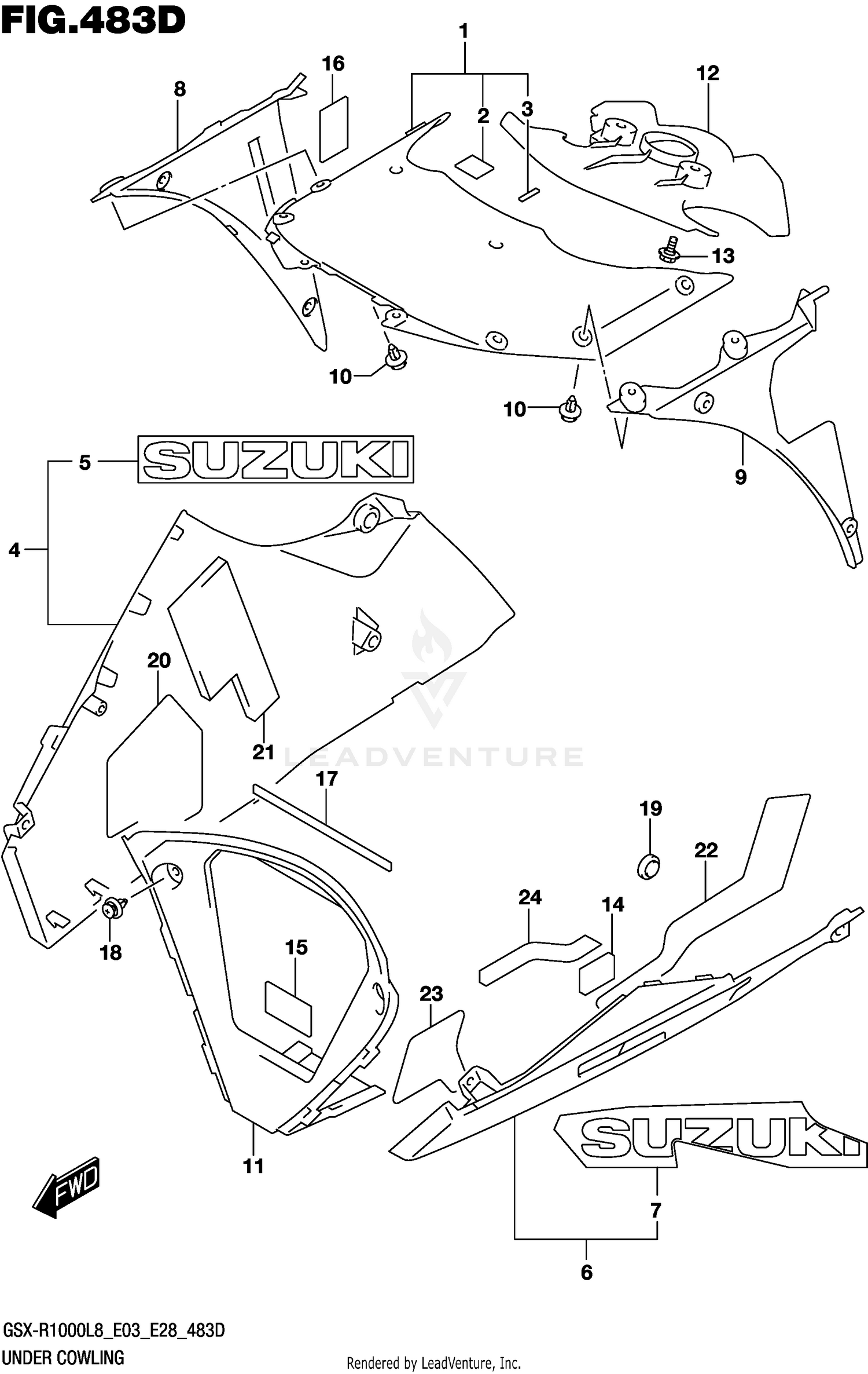UNDER COWLING (GSX-R1000AL8 E28)