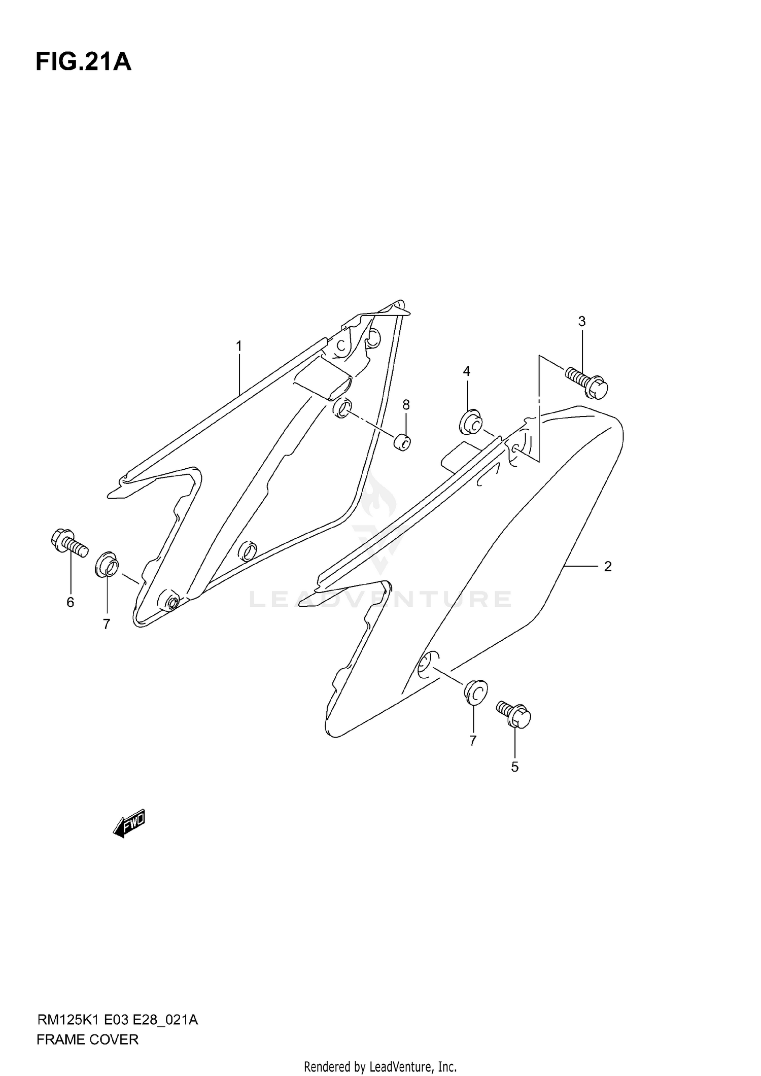 FRAME COVER (MODEL K3/K4/K5)