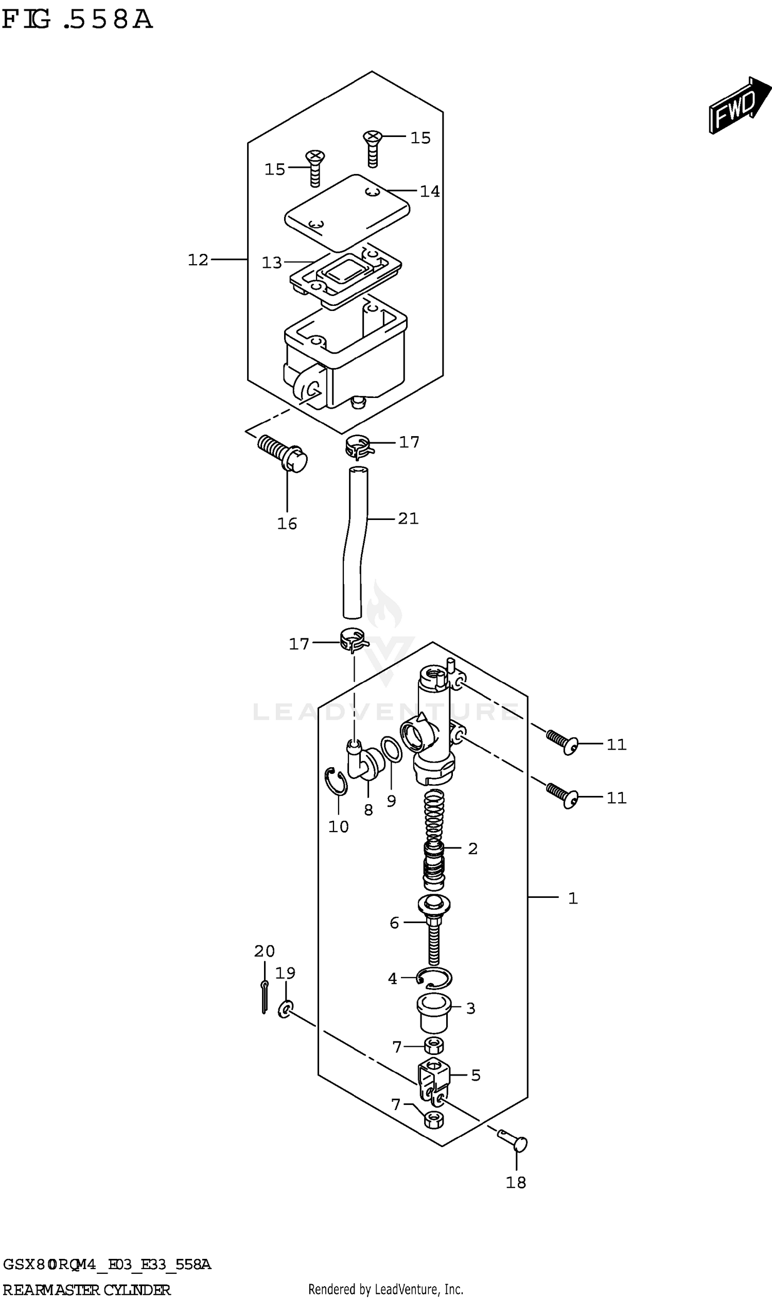 REAR MASTER CYLINDER