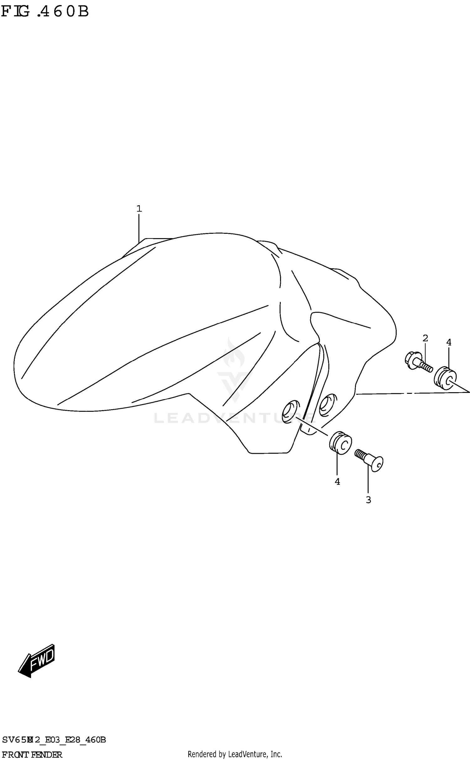 FRONT FENDER (SV650)