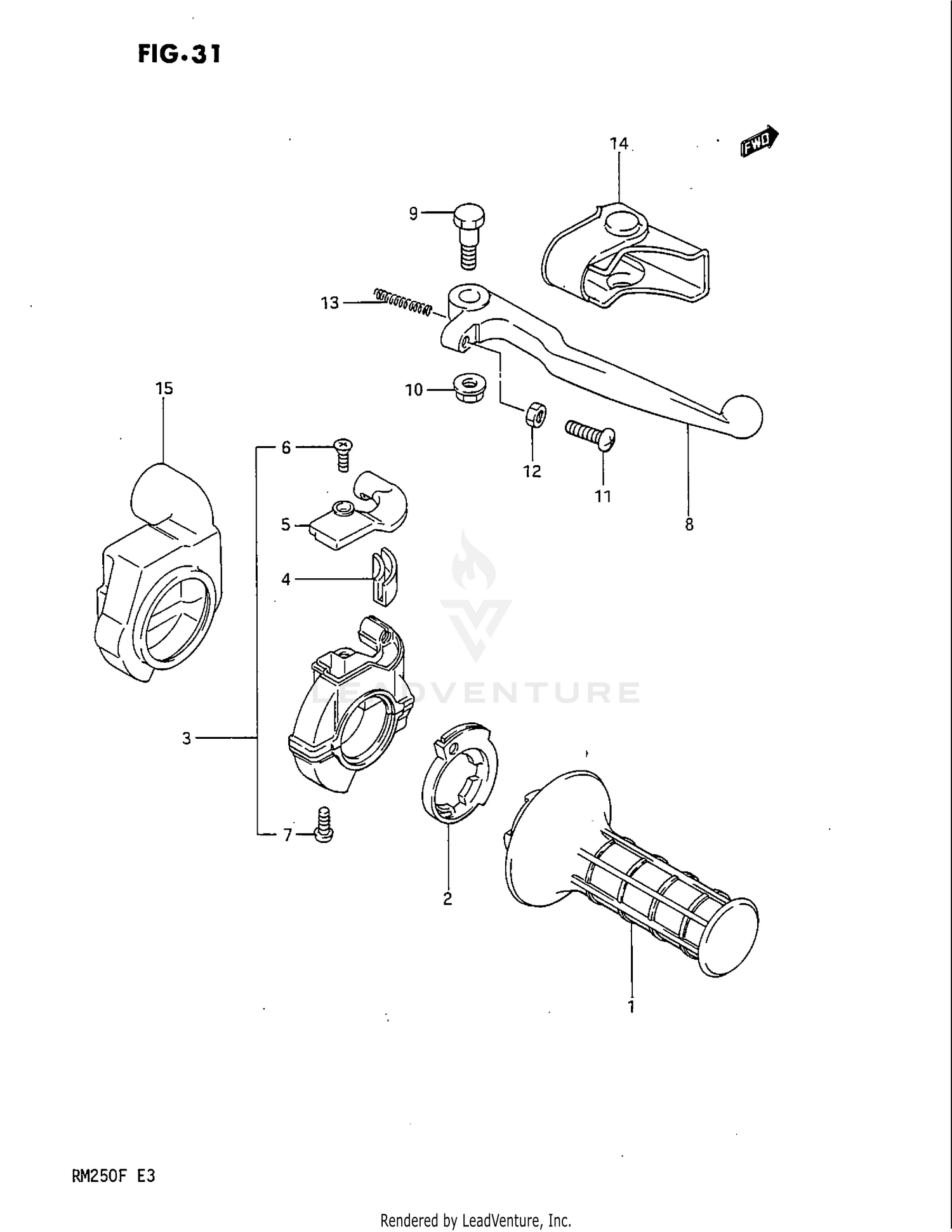 RIGHT HANDLE SWITCH (MODEL F)