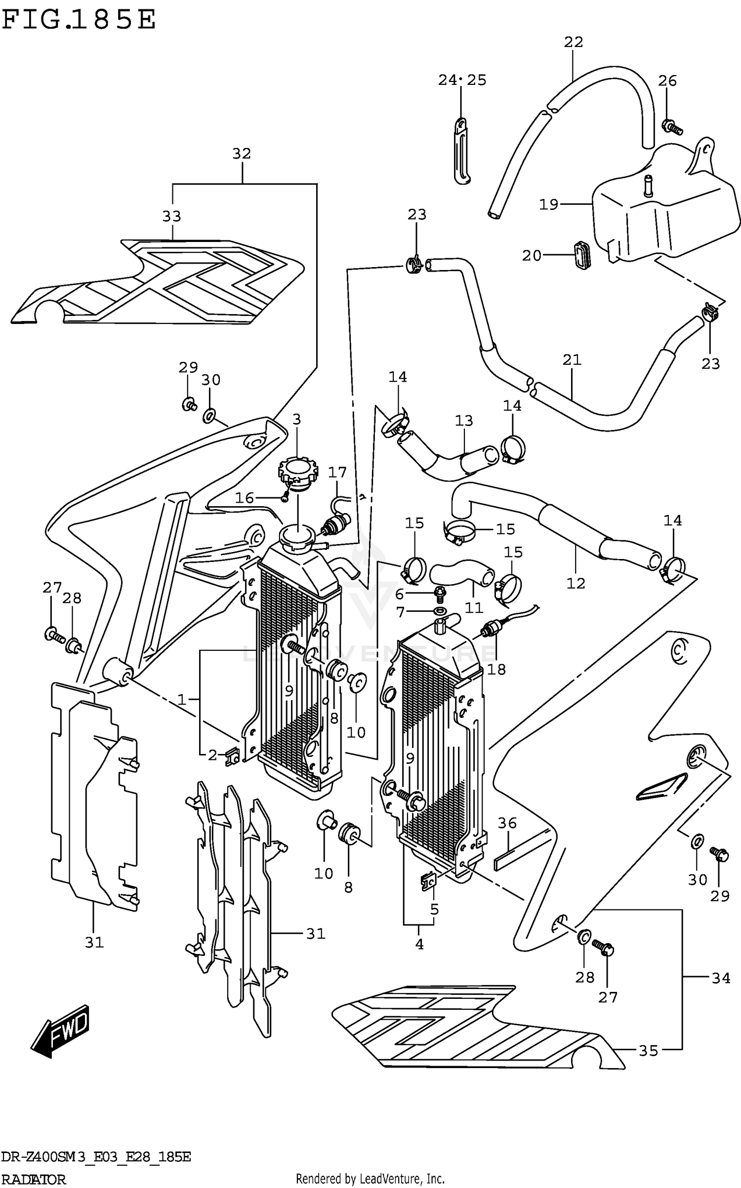 RADIATOR (DR-Z400SMM3 E28)