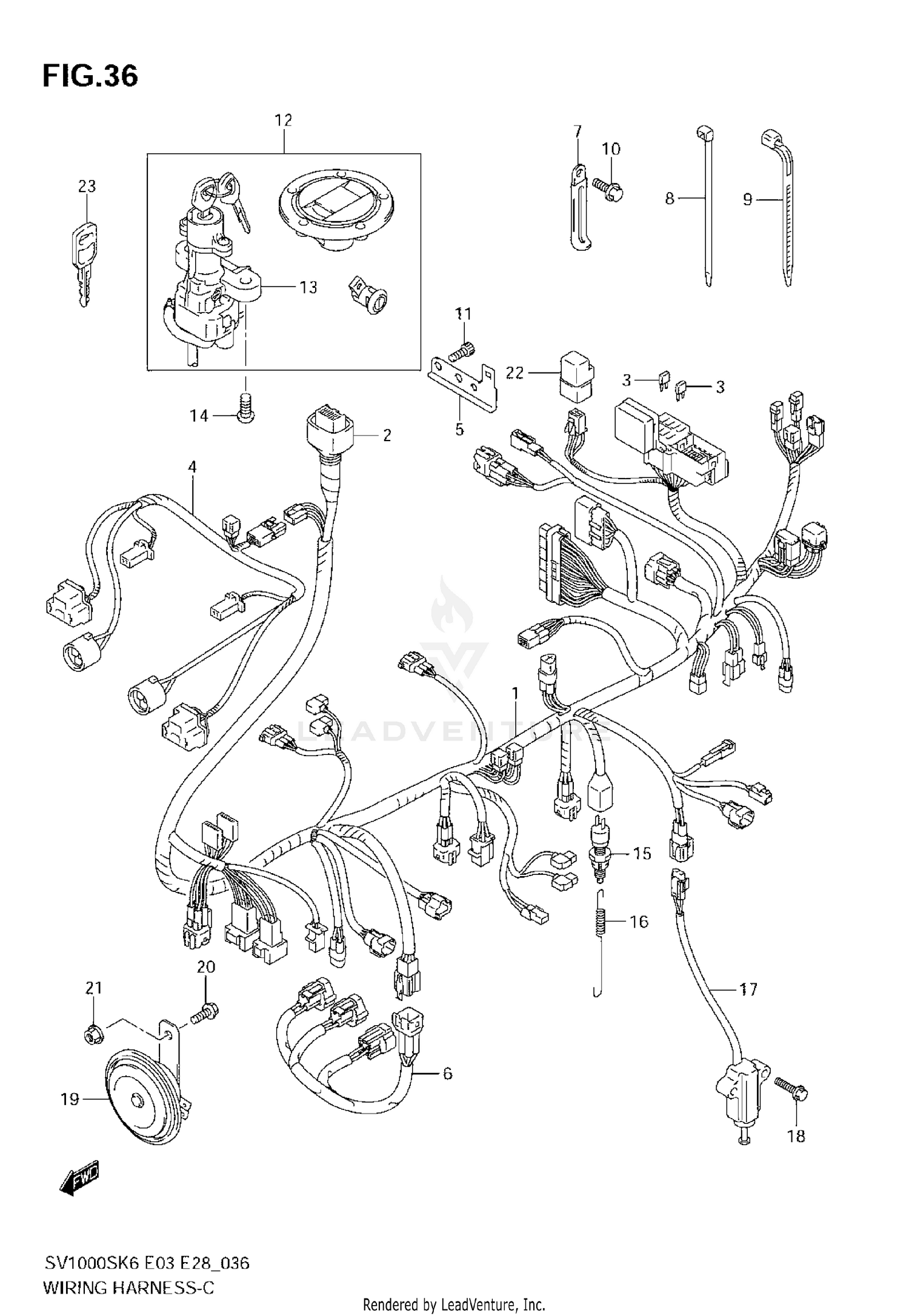 WIRING HARNESS (SV1000S)