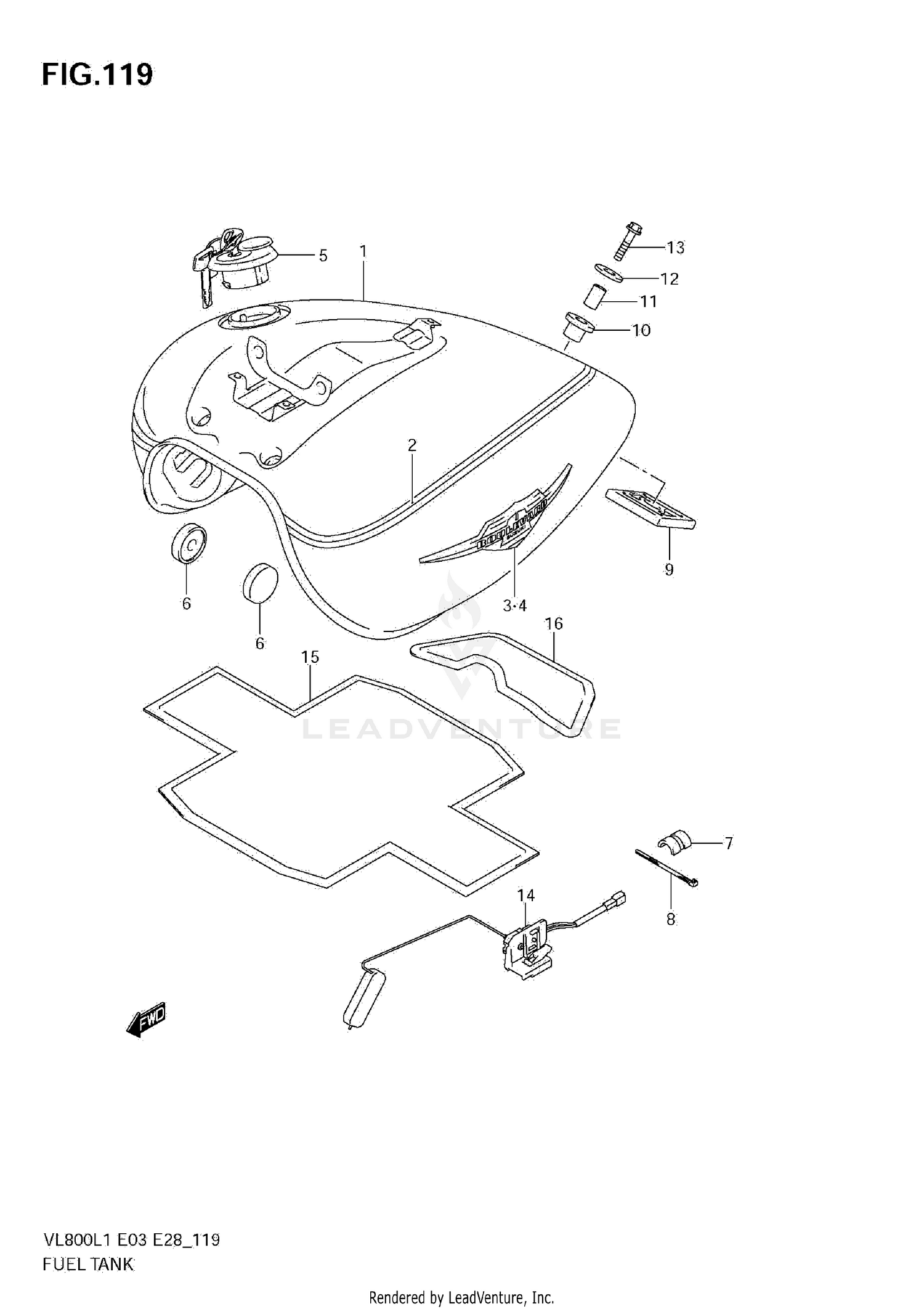 FUEL TANK (VL800T E33)