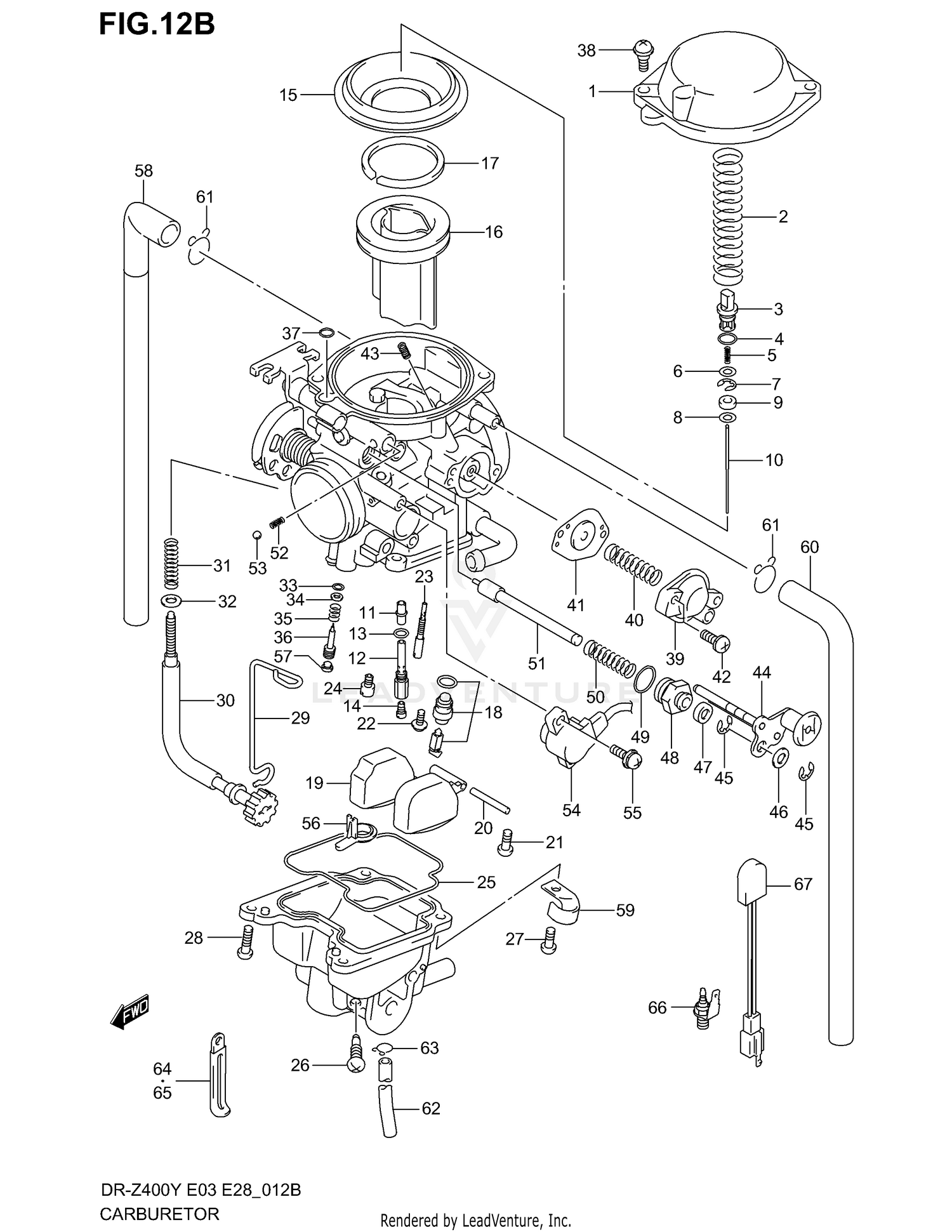 CARBURETOR (MODEL K4 FOR E33)
