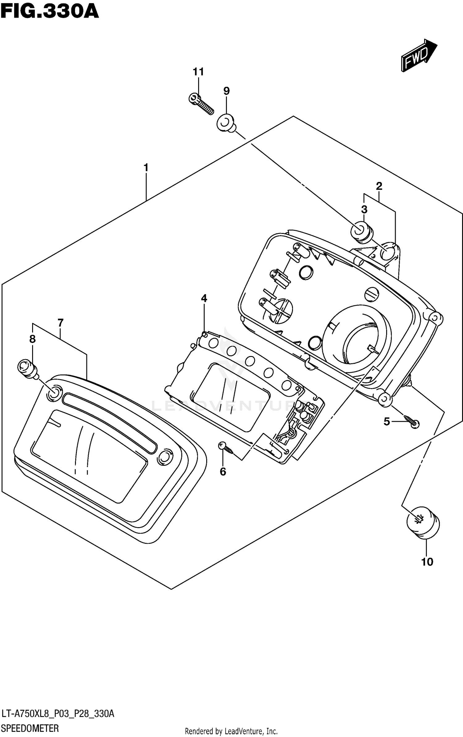 SPEEDOMETER (LT-A750XL8 P03)