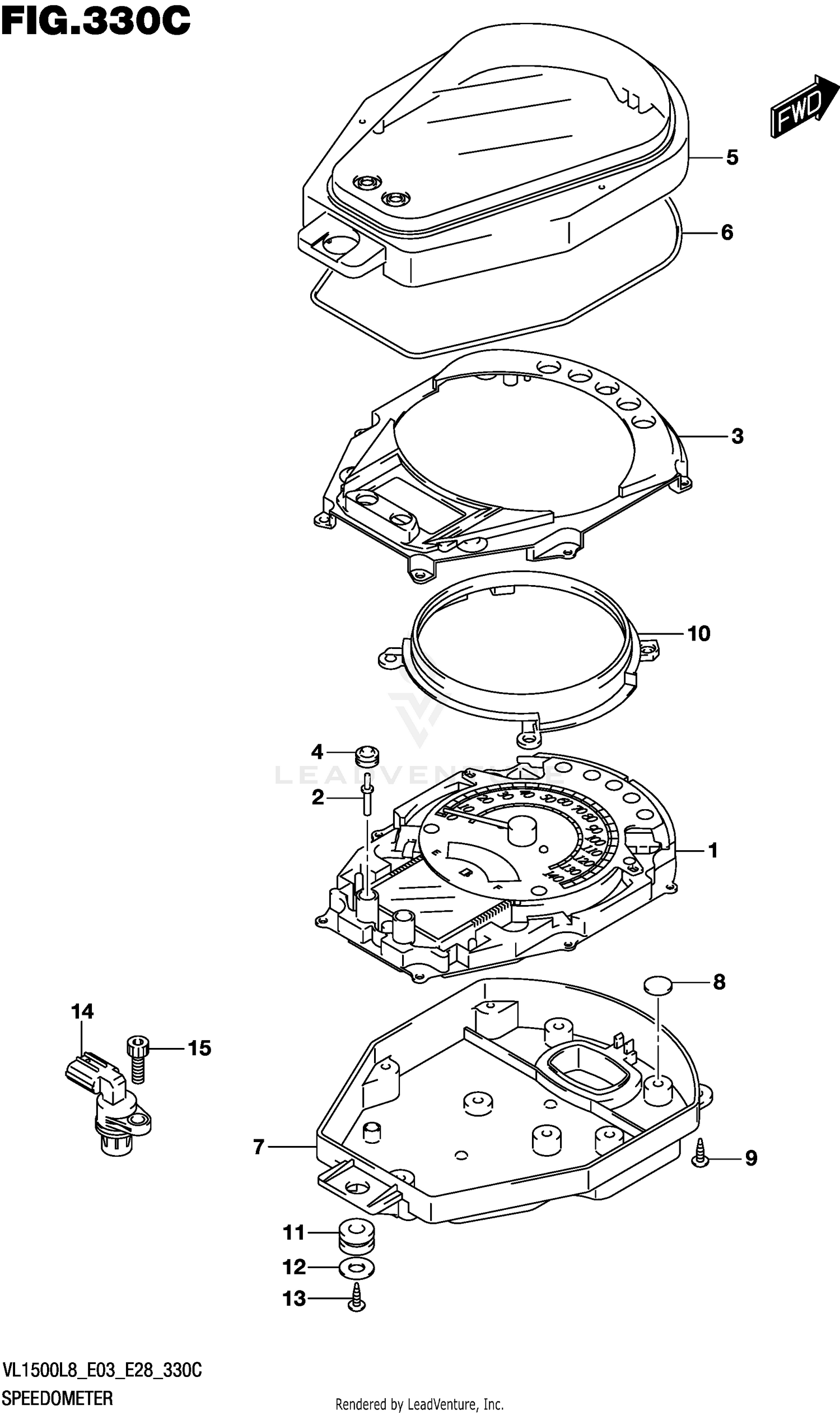 SPEEDOMETER (VL1500BL8 E33)