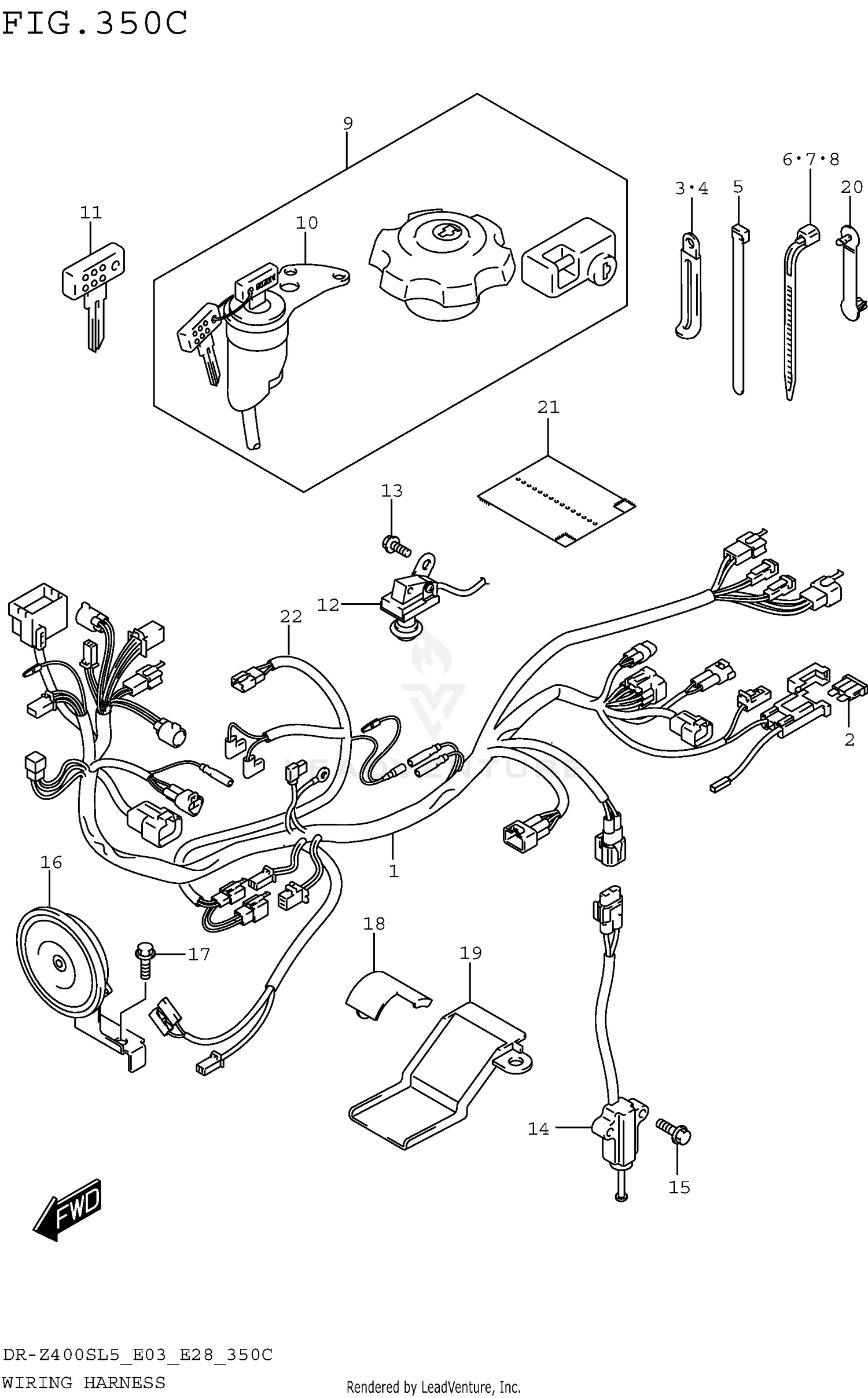 WIRING HARNESS (DR-Z400SL5 E33)