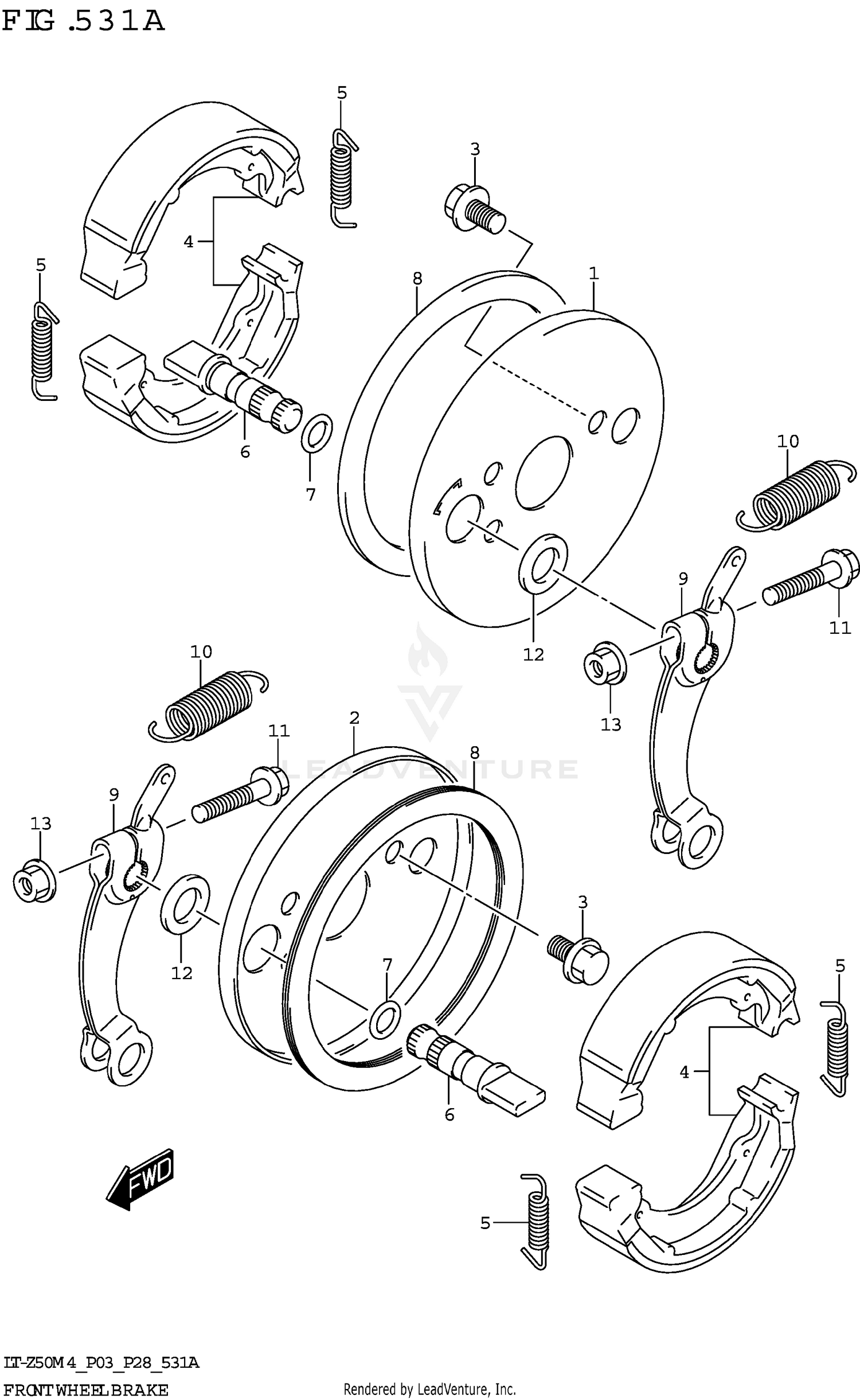 FRONT WHEEL BRAKE