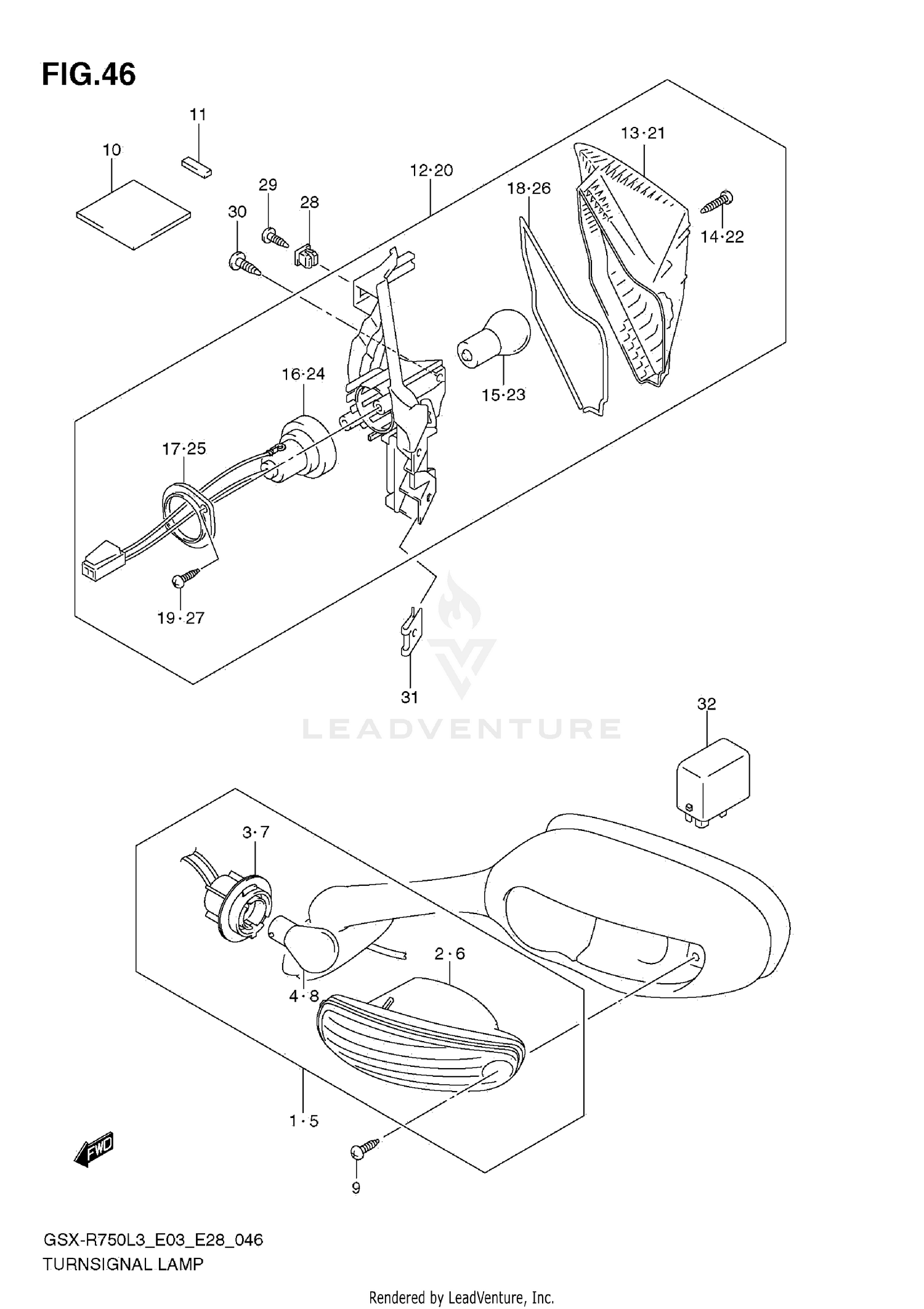 TURNSIGNAL LAMP (E33)