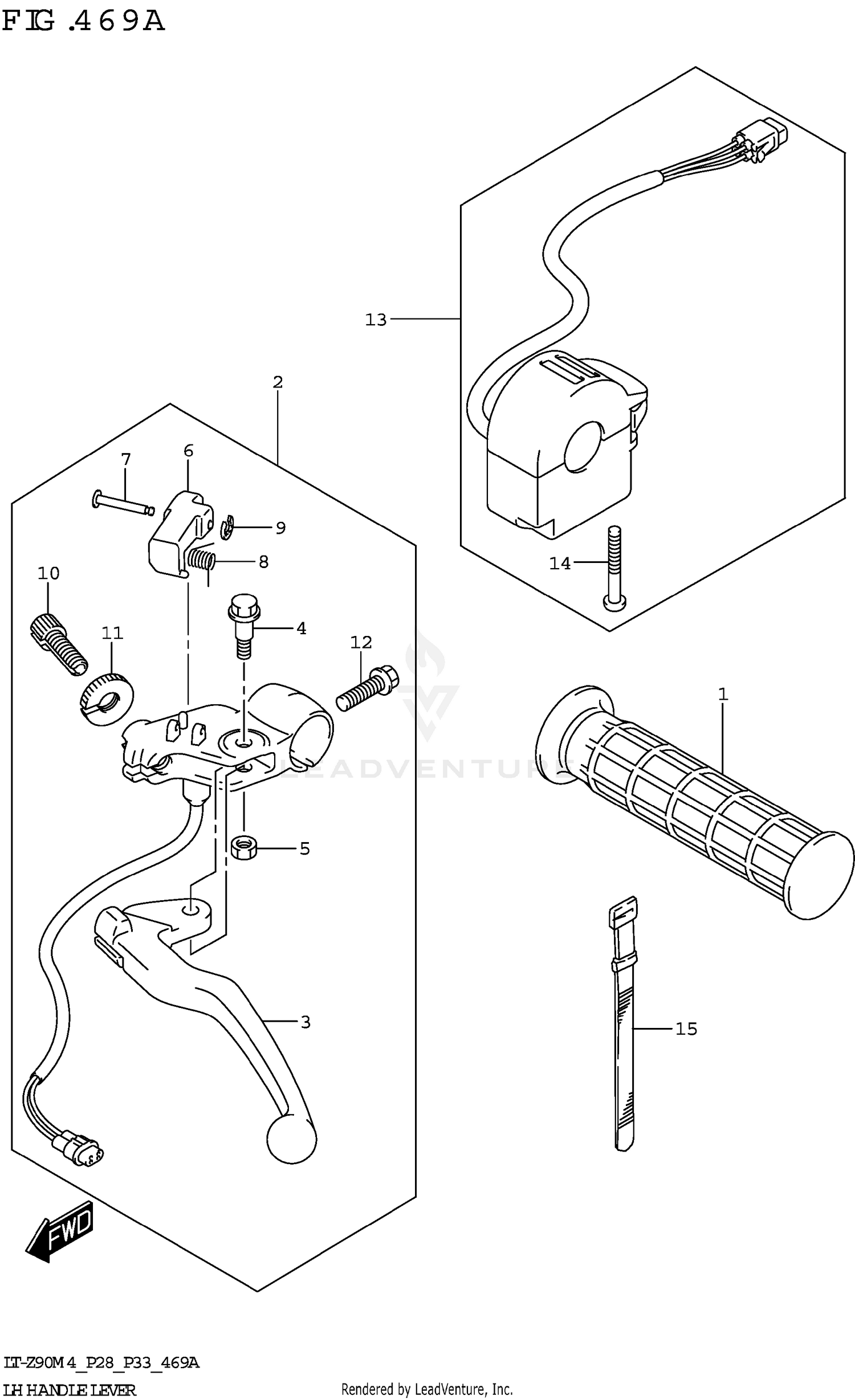 LH HANDLE LEVER