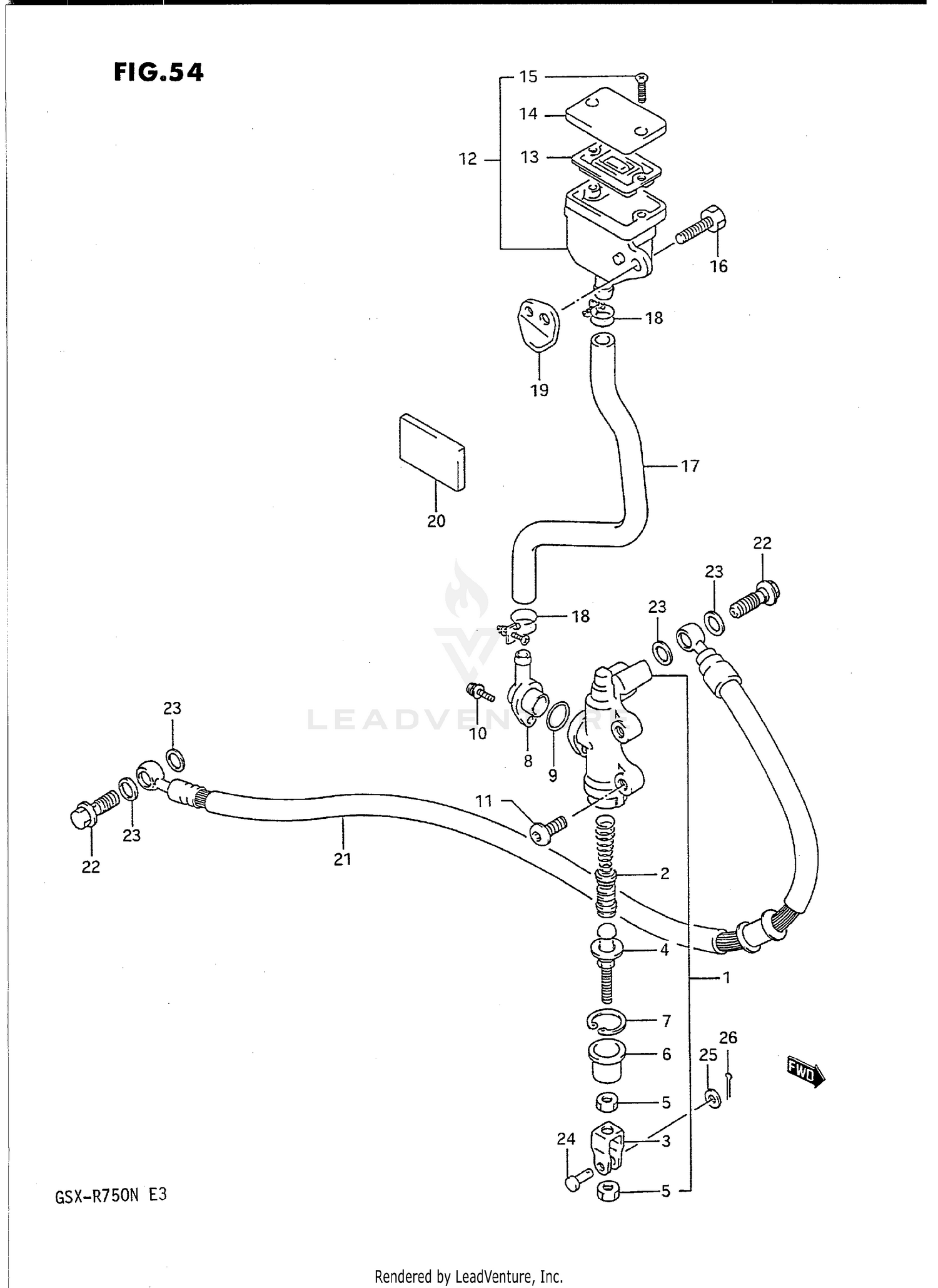 REAR MASTER CYLINDER