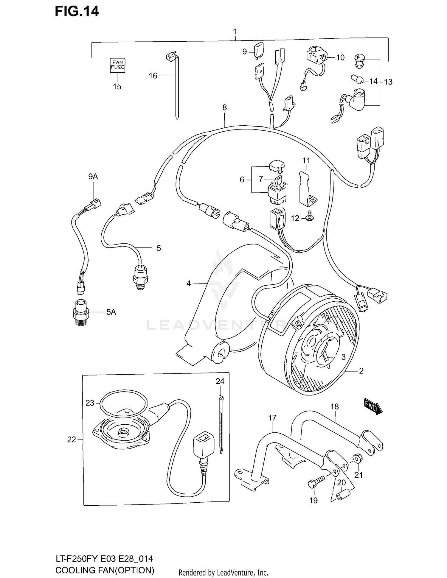 COOLING FAN (OPTIONAL MODEL X/Y/K1)