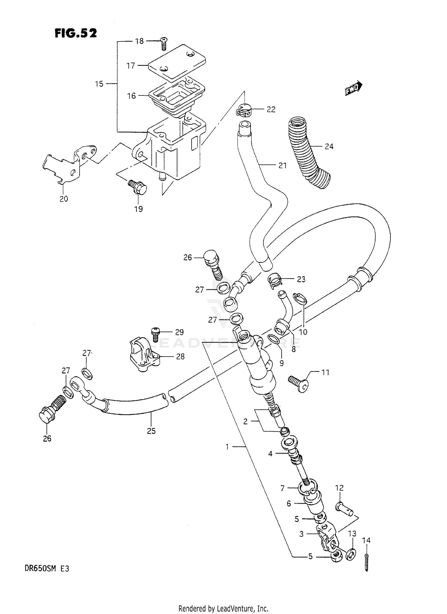 REAR MASTER CYLINDER