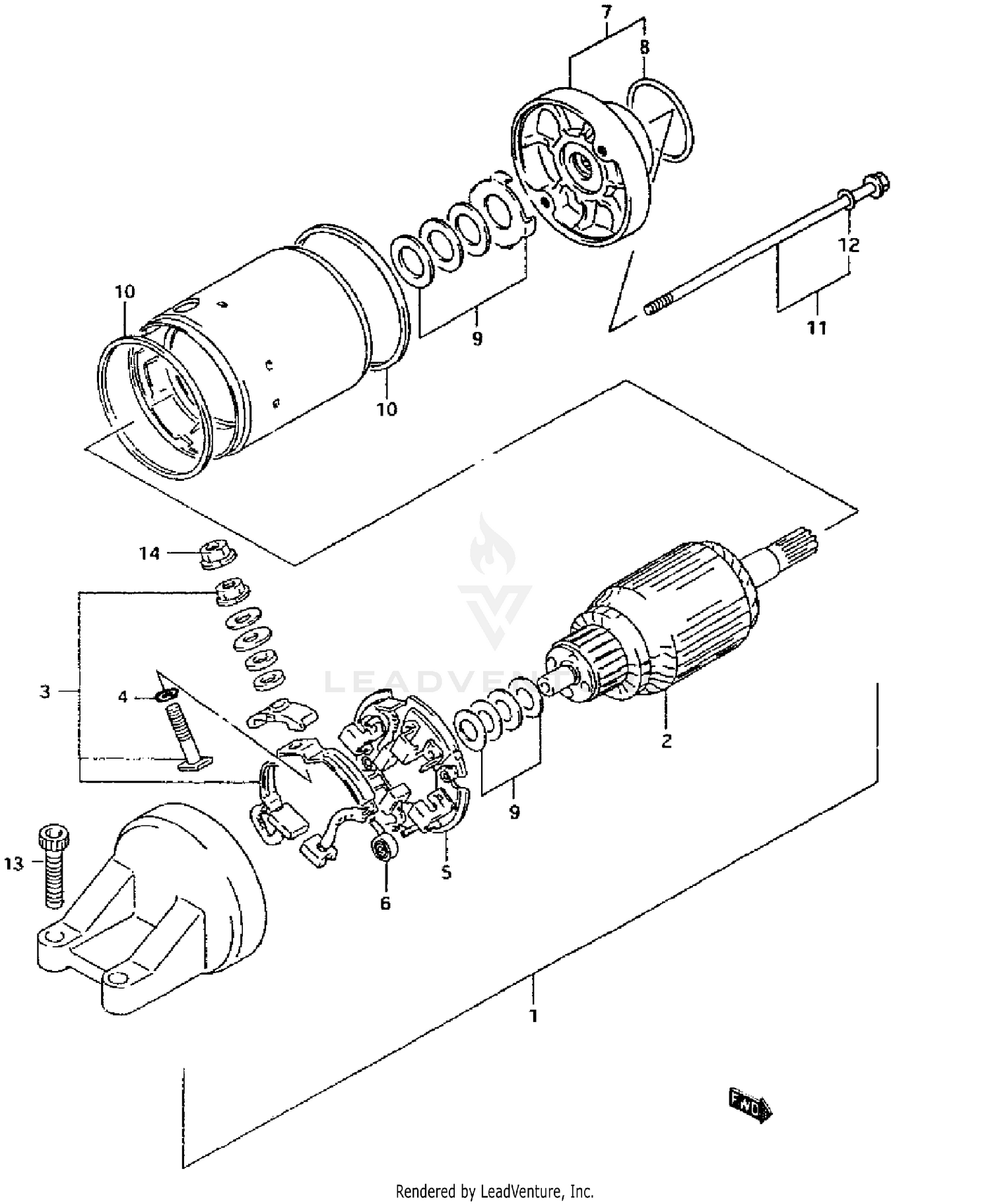 STARTING MOTOR(MODEL R/S)