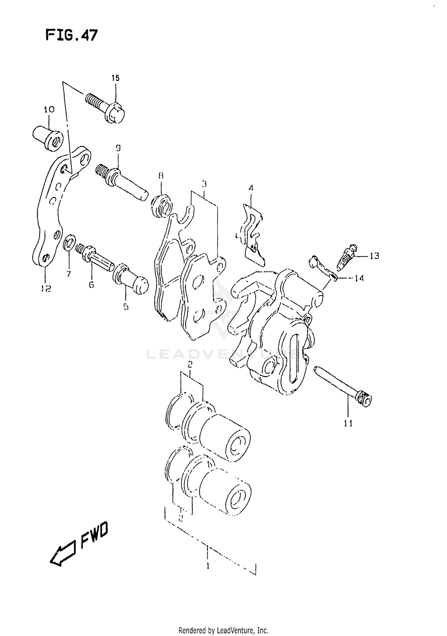 FRONT CALIPER (MODEL V)
