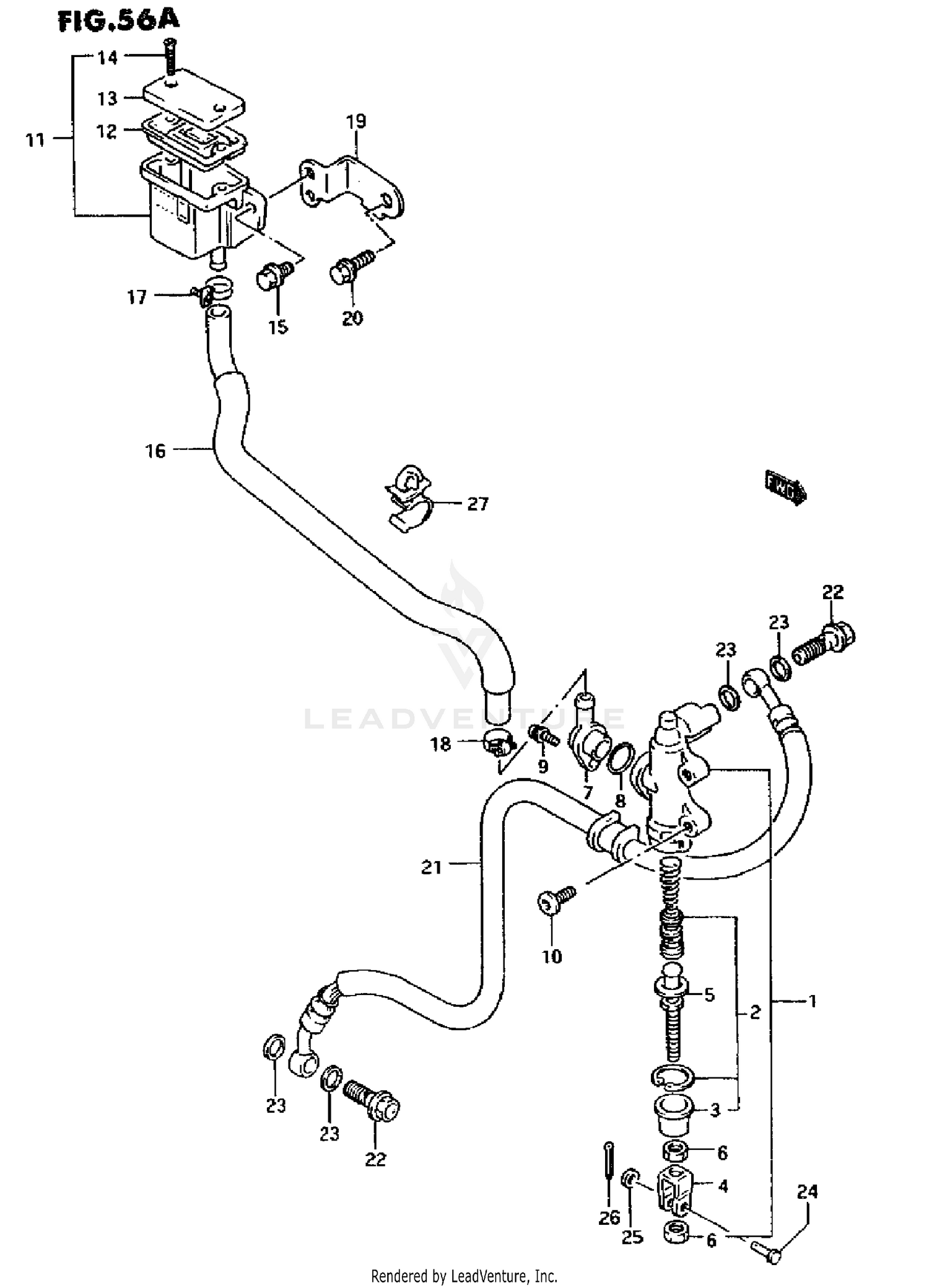 REAR MASTER CYLINDER (MODEL R/S)