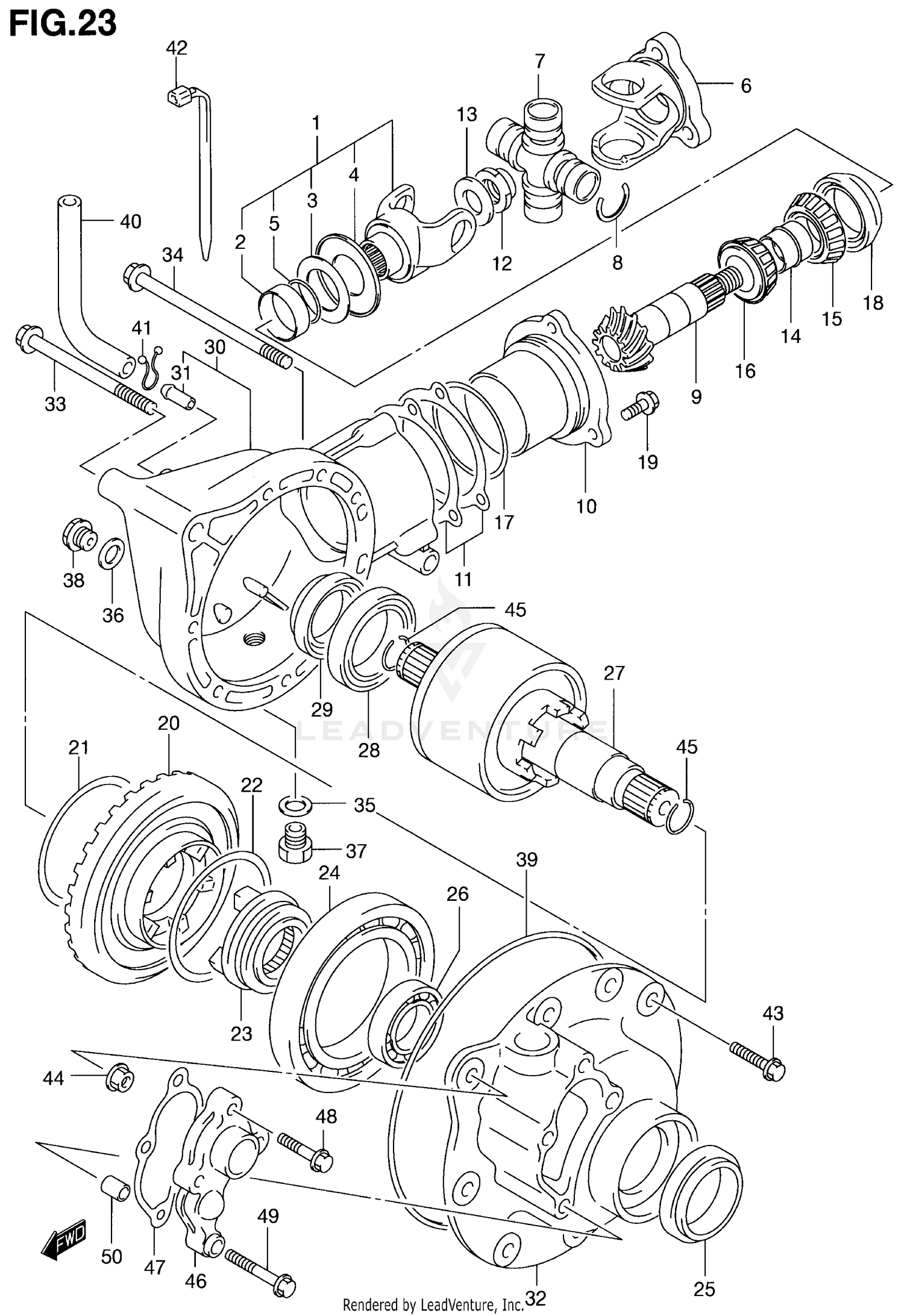 FINAL BEVEL GEAR (FRONT)(MODEL Y)
