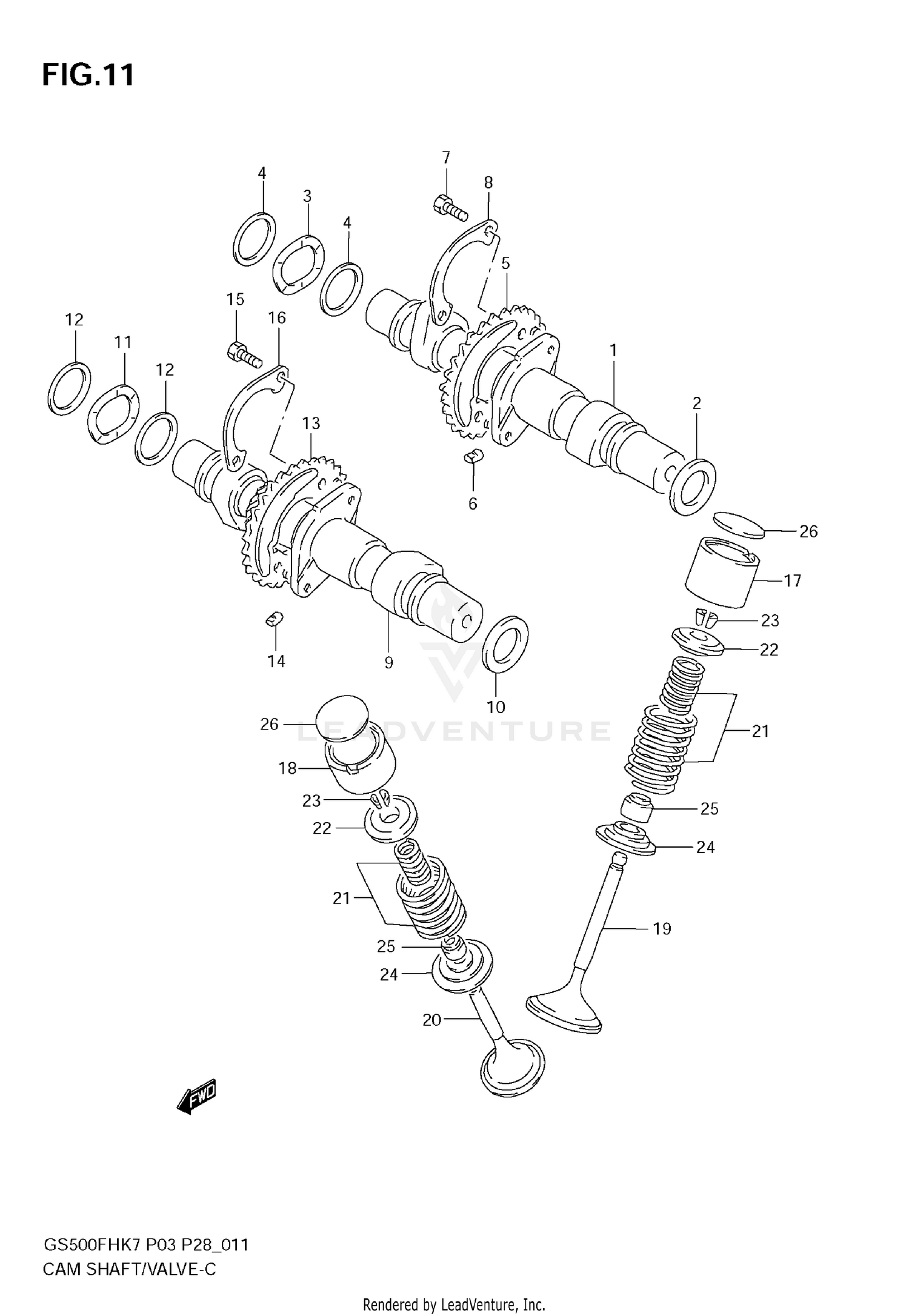 CAMSHAFT - VALVE