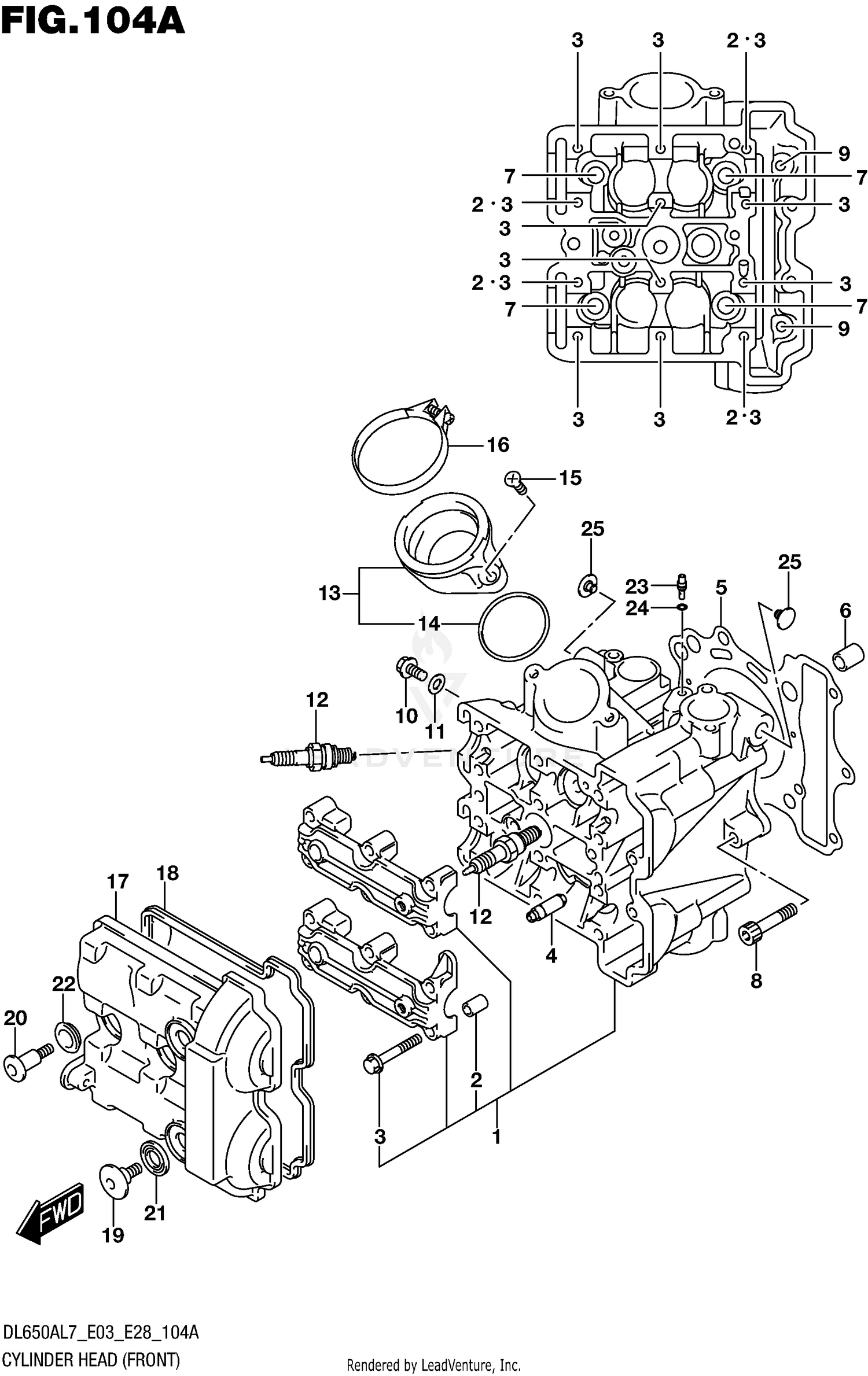 CYLINDER HEAD (FRONT)