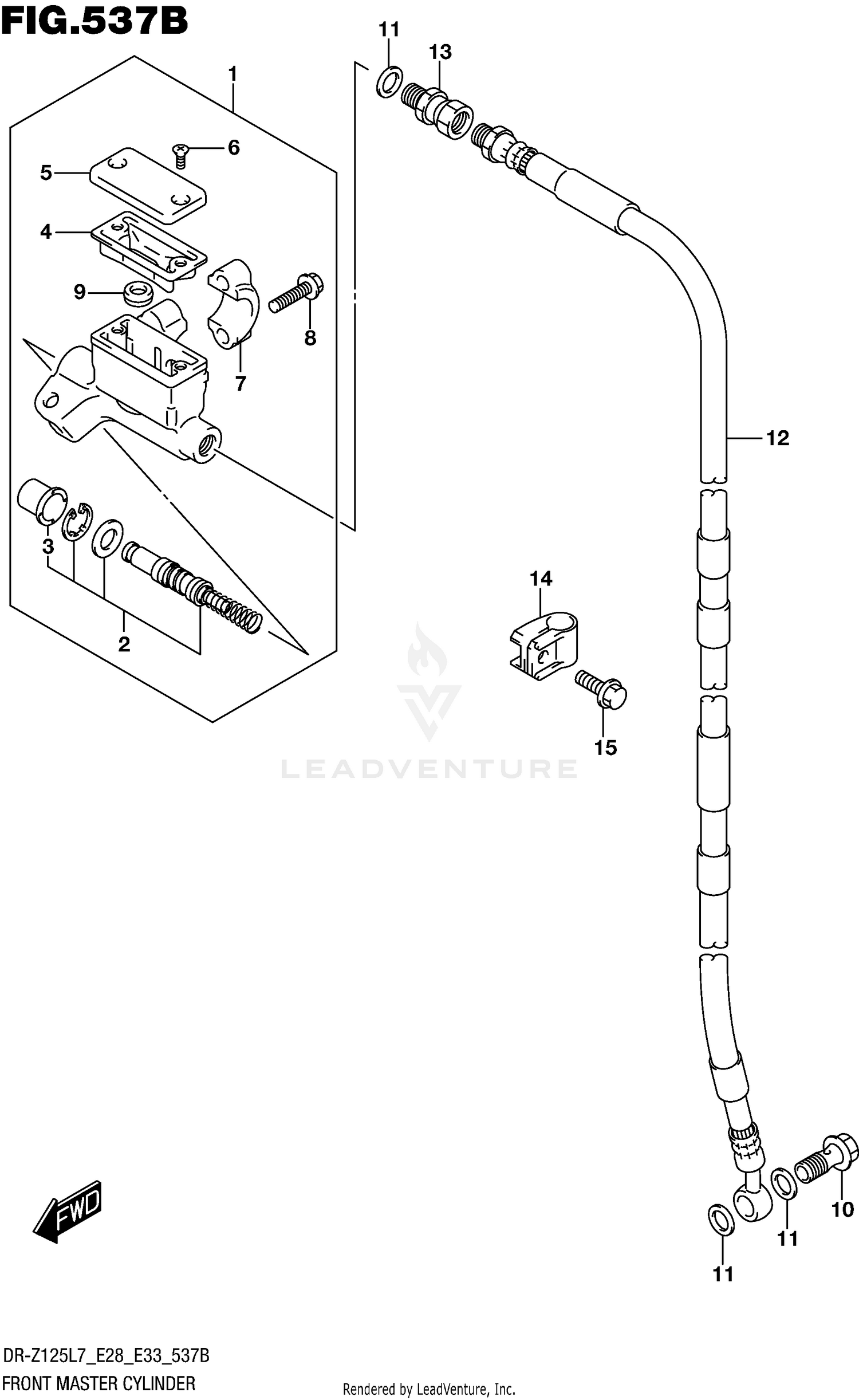 FRONT MASTER CYLINDER (DR-Z125L E33)