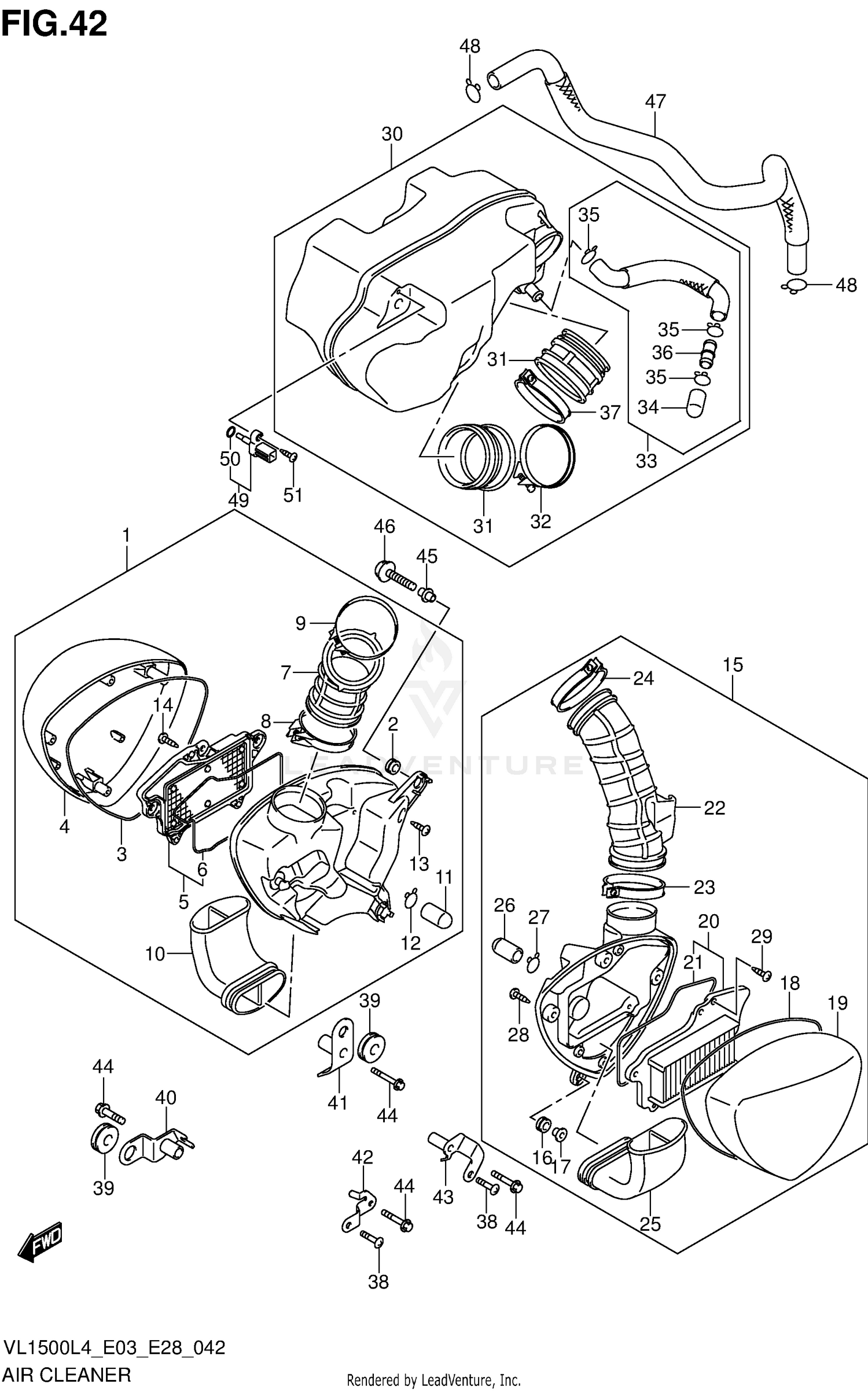 AIR CLEANER (VL1500L4 E03)