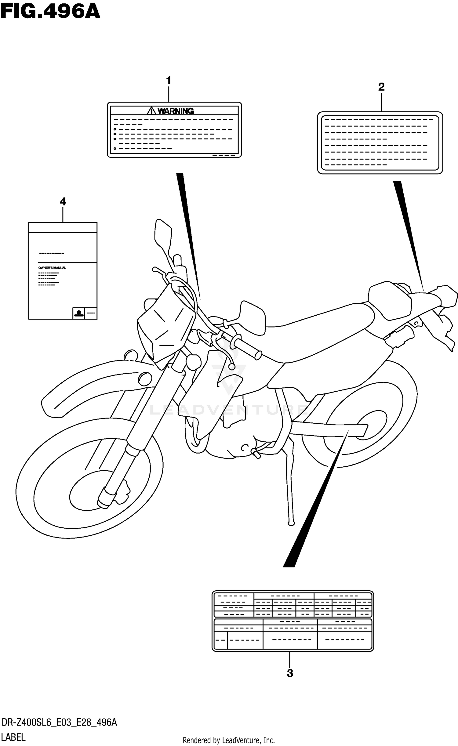 LABEL (DR-Z400SL6 E03)