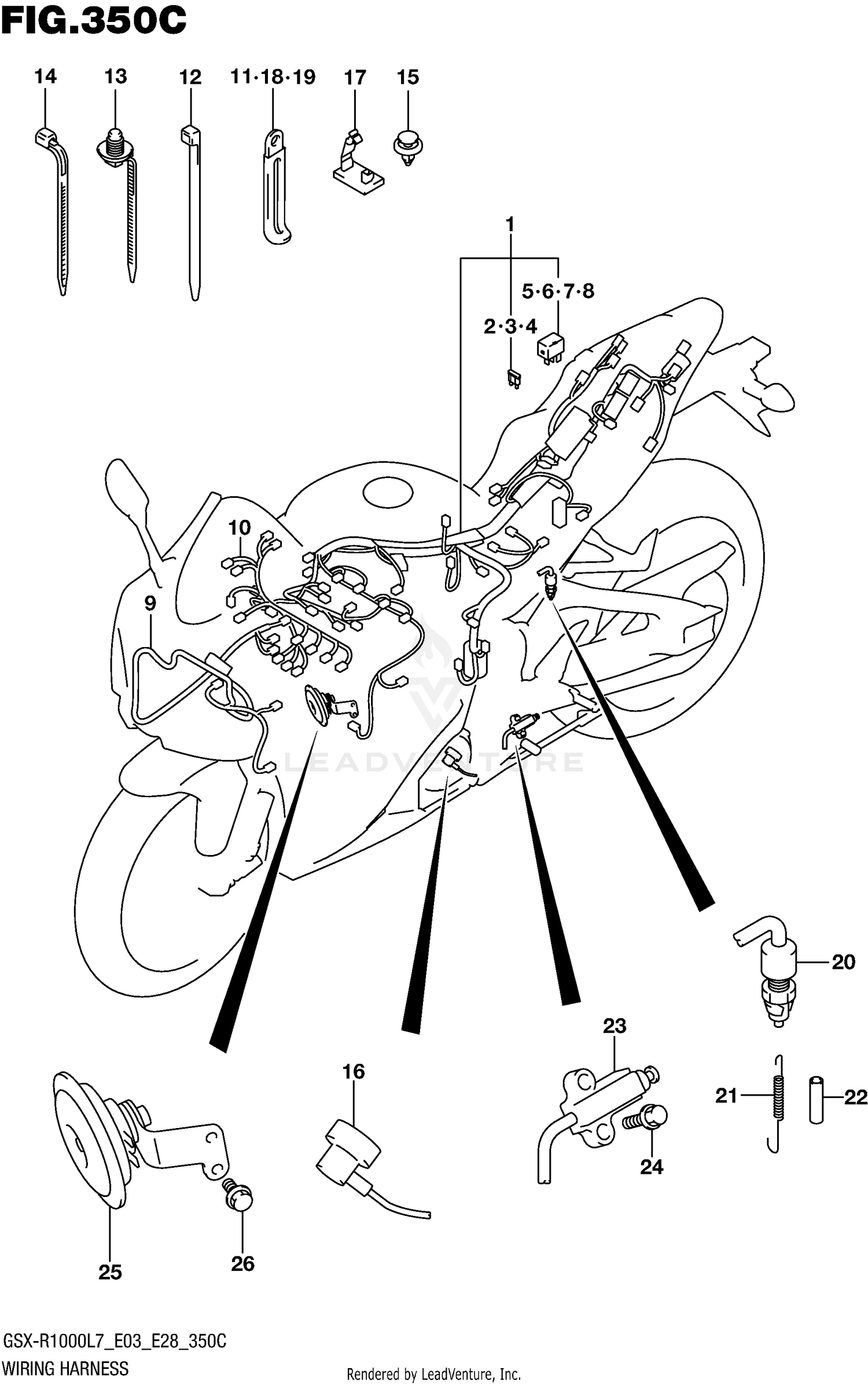 WIRING HARNESS (GSX-R1000L7 E33)