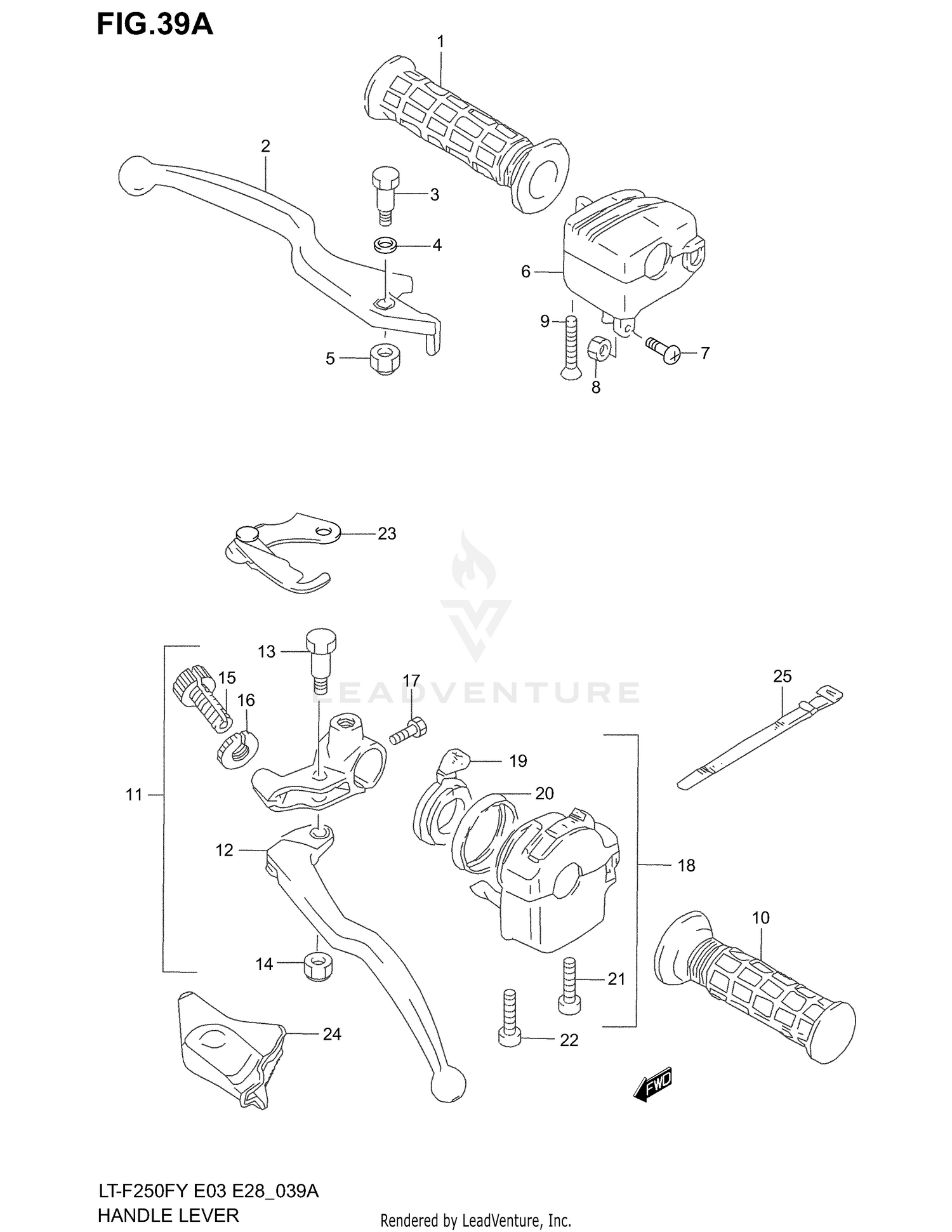 HANDLE LEVER (MODEL K2)