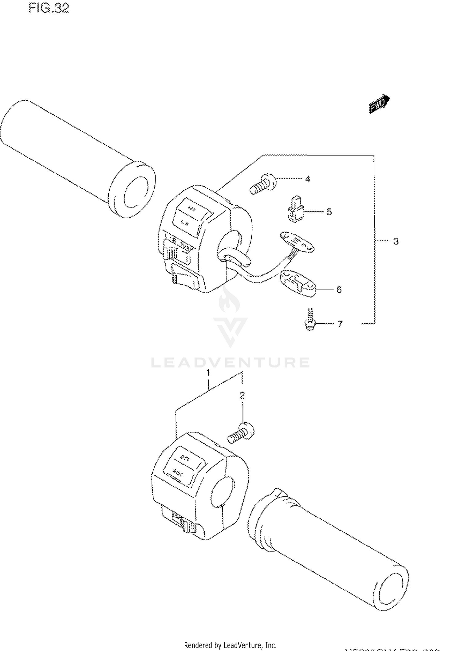 HANDLE SWITCH (MODEL N/P/R)