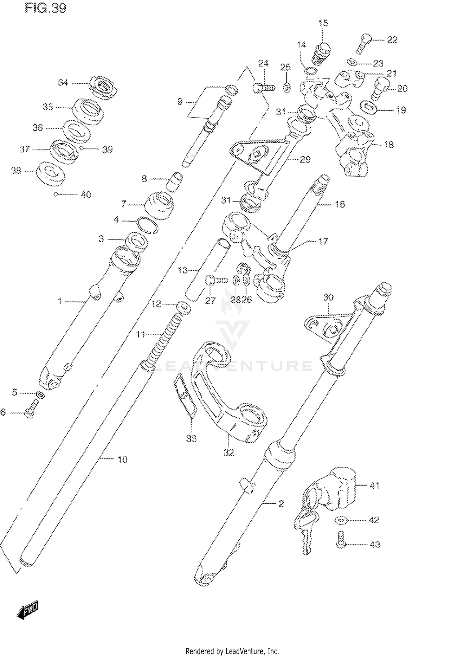FRONT FORK (MODEL M/N/P/R/S)