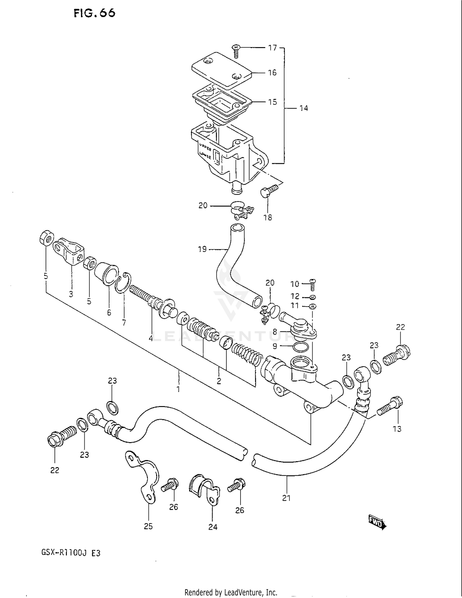REAR MASTER CYLINDER