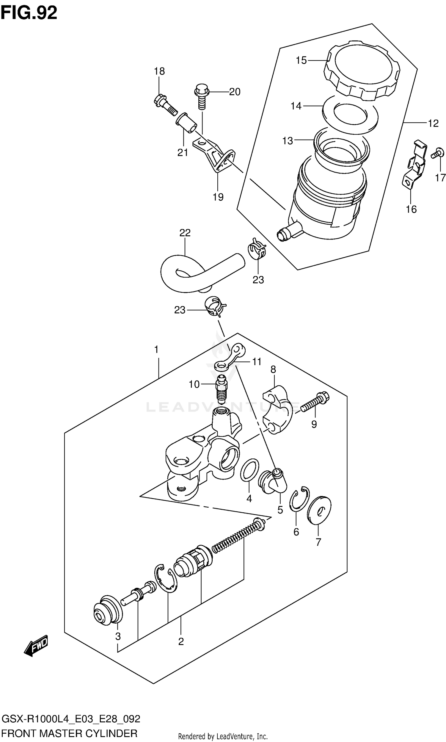 FRONT MASTER CYLINDER