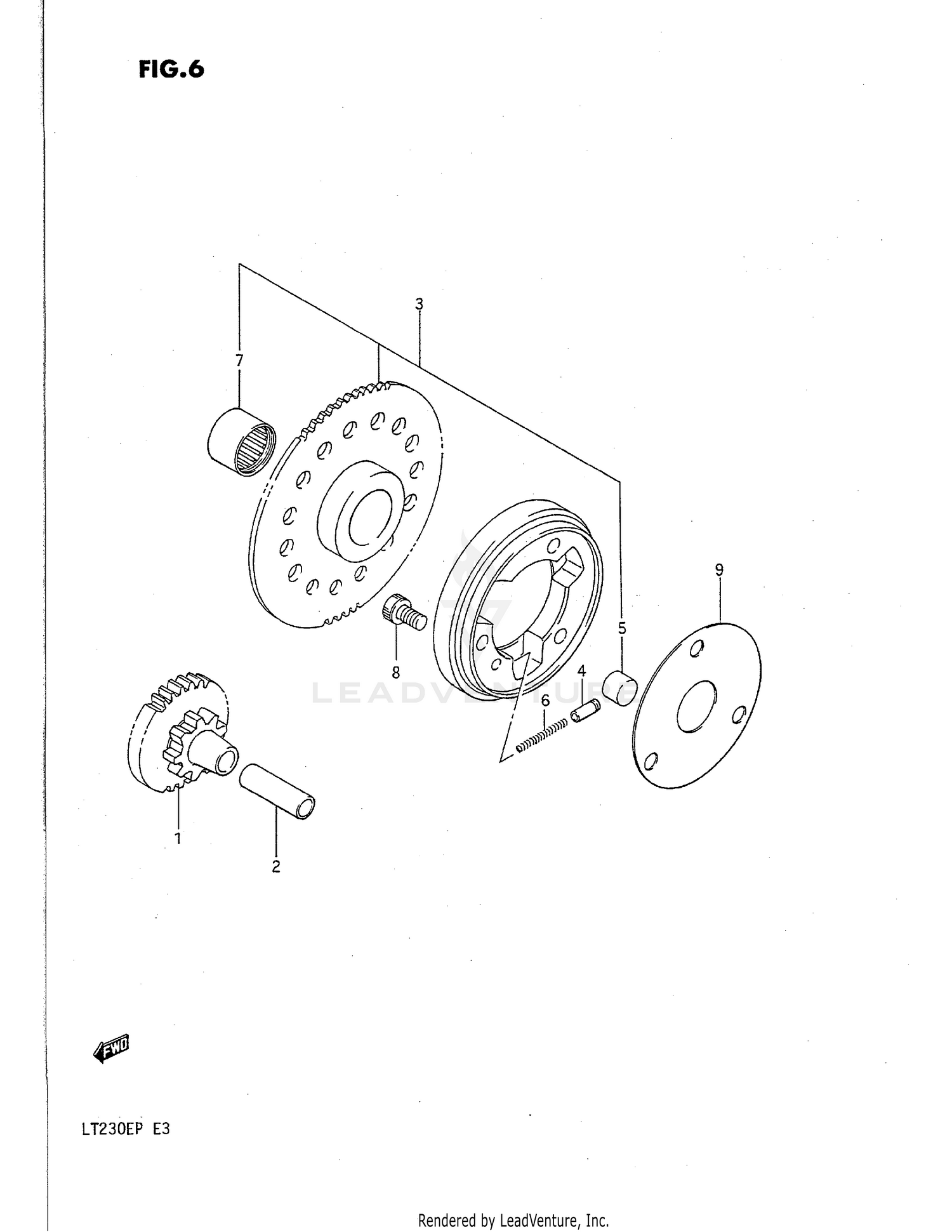 STARTER CLUTCH (MODEL H)