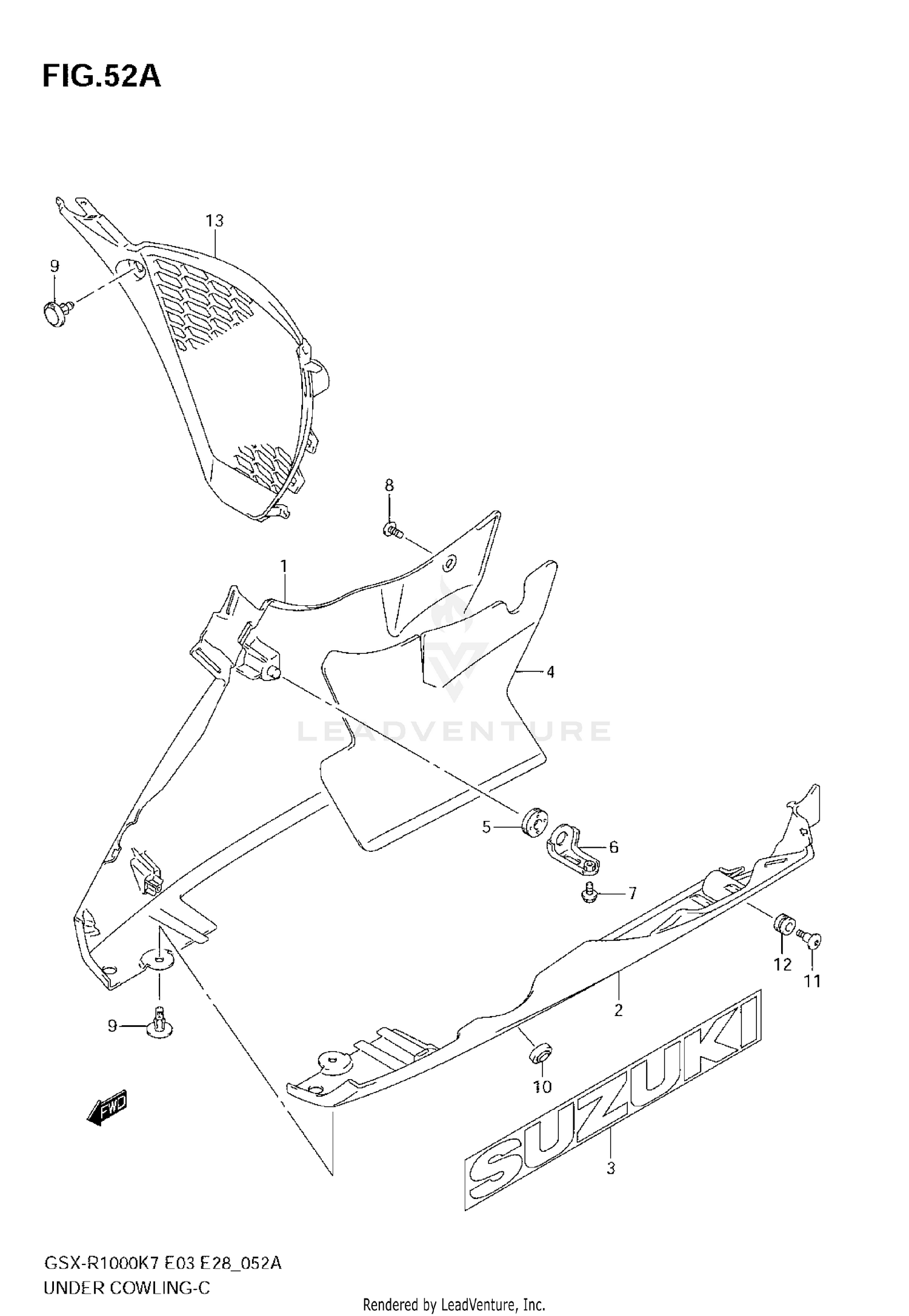 UNDER COWLING (MODEL K8)