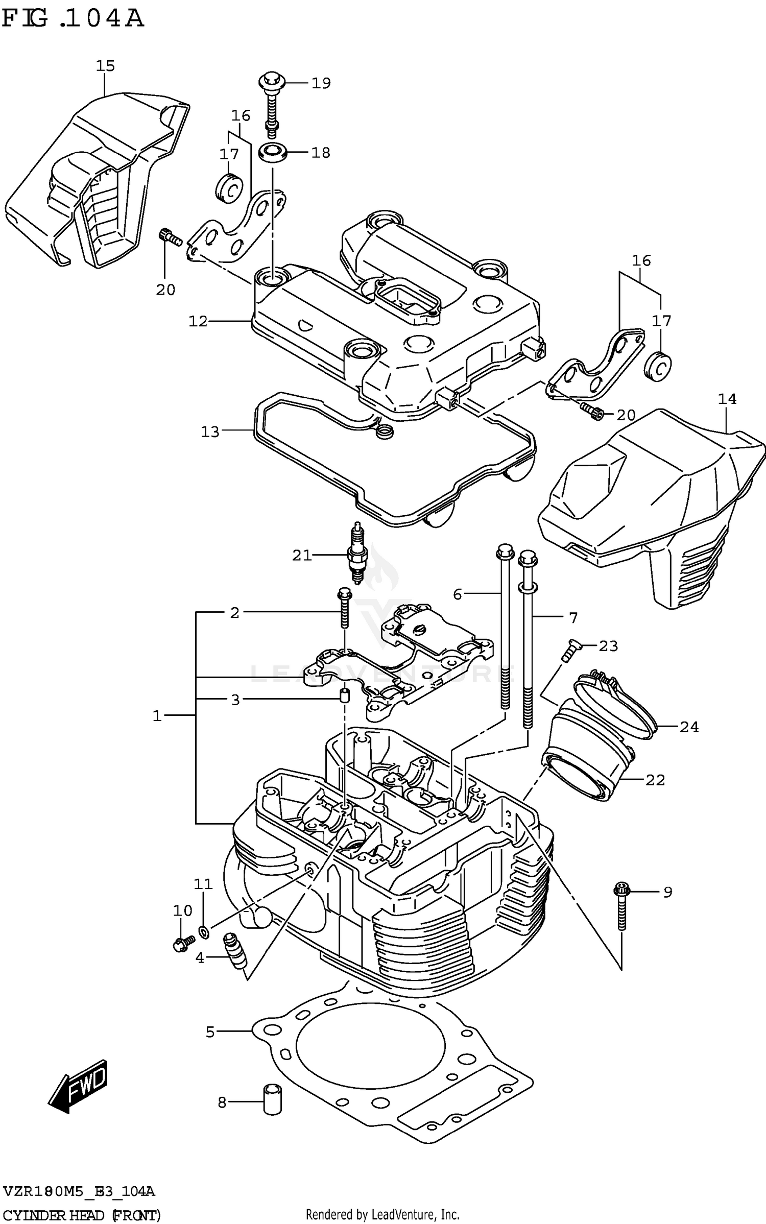 CYLINDER HEAD (FRONT)