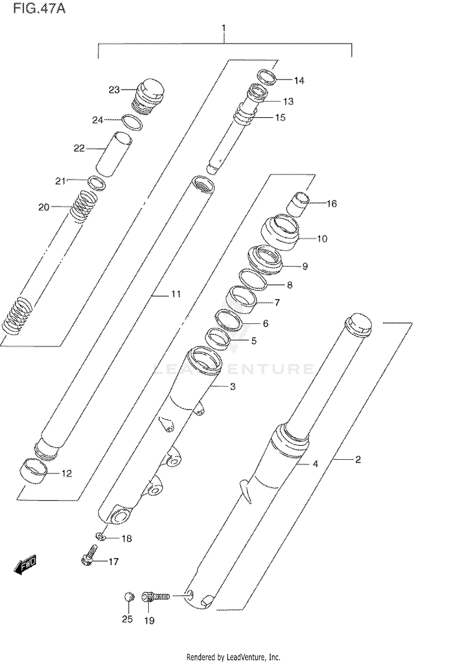 FRONT FORK (MODEL T/V)
