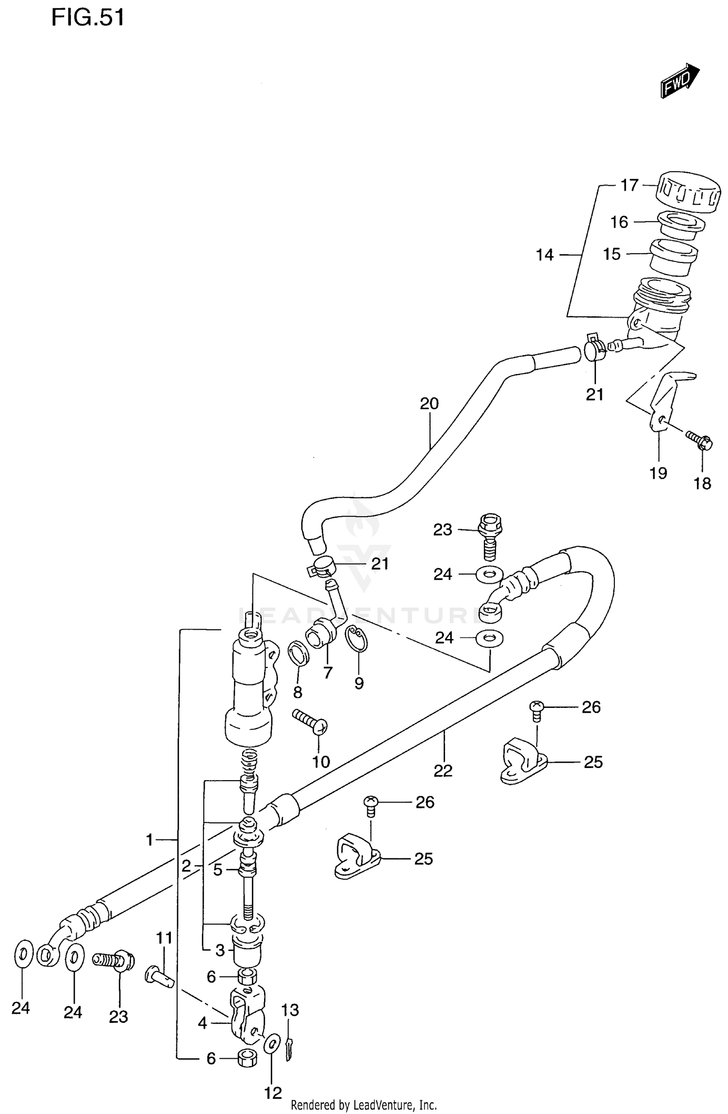 REAR MASTER CYLINDER