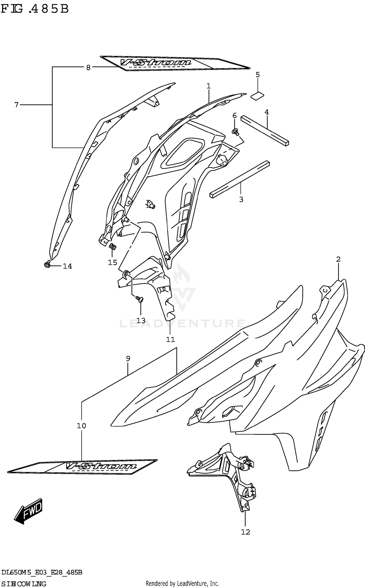 SIDE COWLING (DL650XA)