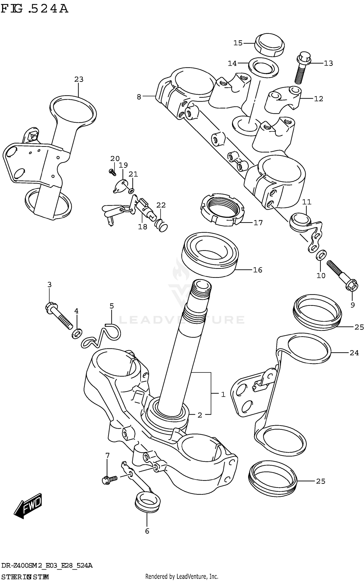 STEERING STEM (DR-Z400S)
