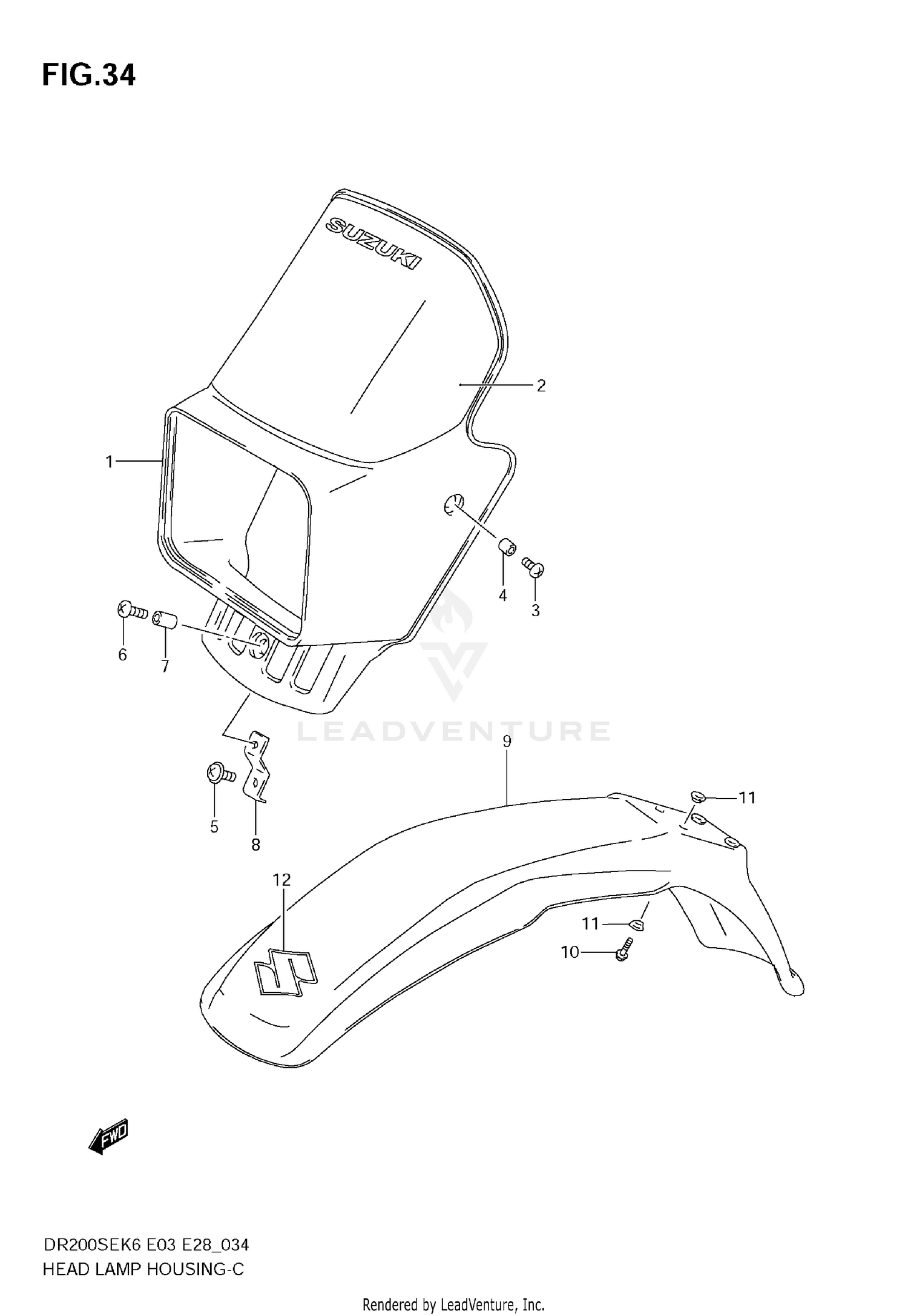 HEADLAMP COVER (MODEL K6/K7)