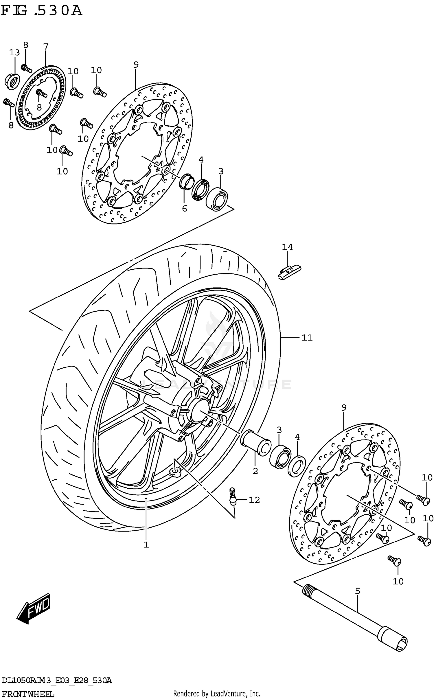 FRONT WHEEL (DL1050RR)
