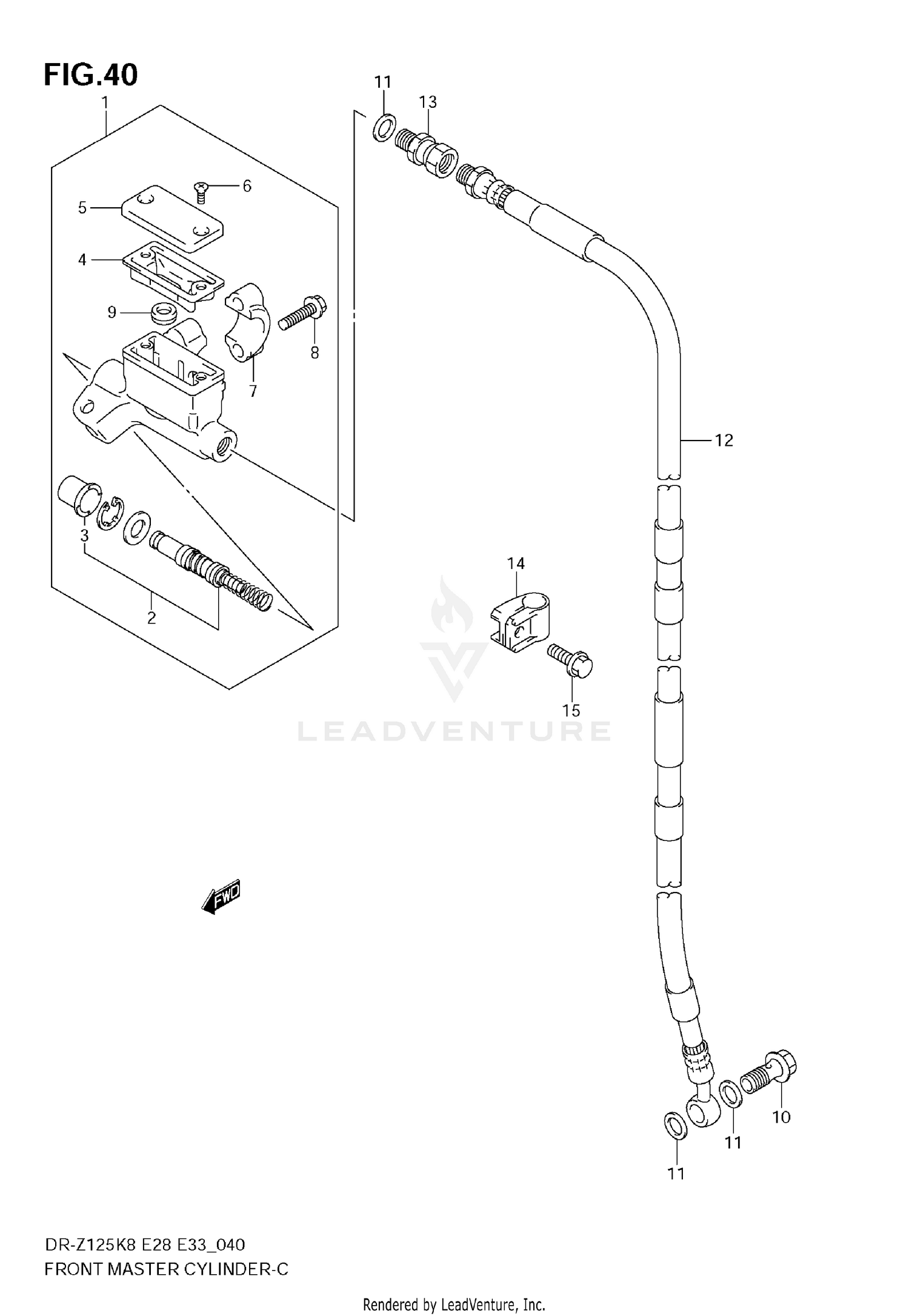 FRONT MASTER CYLINDER (DR-Z125L)
