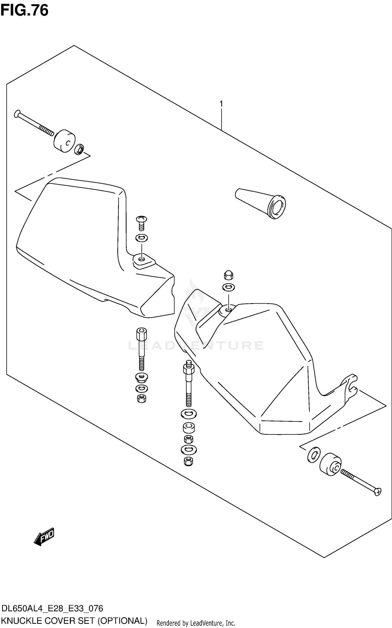 KNUCKLE COVER SET (OPTIONAL)